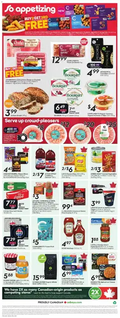 Preview of Sobeys weekly flyer / circulaire from shop Sobeys valid from 18.12.2025 | Page: 4 | Products: Pasta, Box, Chicken, Pork