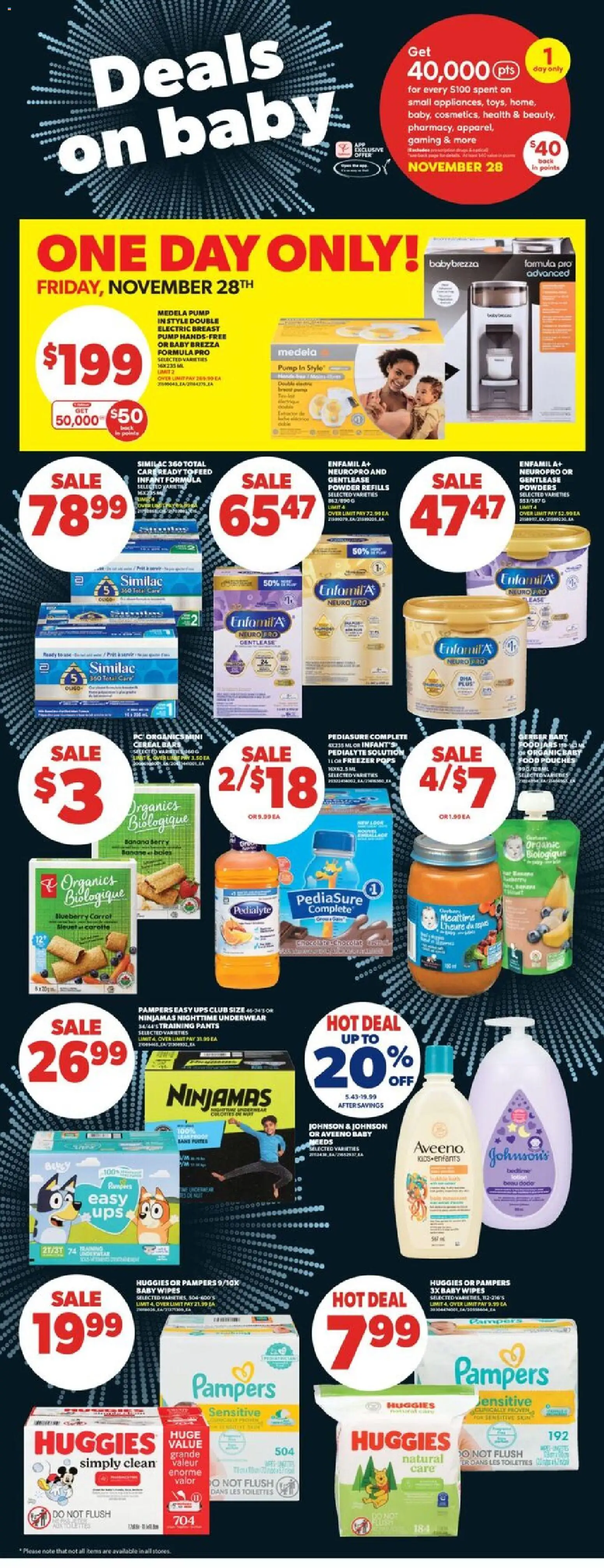 Real Canadian Superstore flyer valid from 27.11.2025 | Page: 28 | Products: Carrot, PC, Pants, Underwear