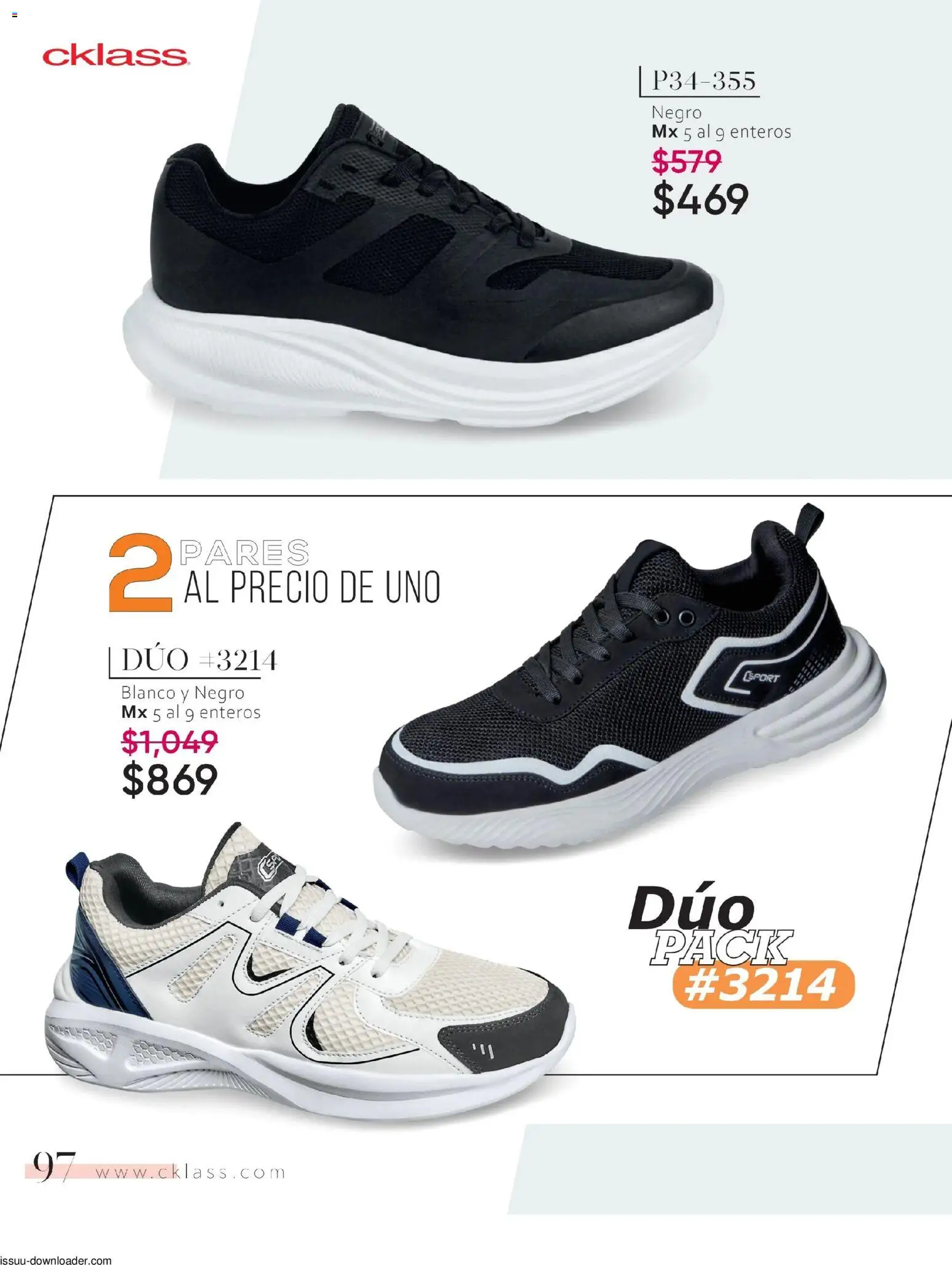 Nuevas ofertas de Cklass válidas en toda la República Mexicana desde el 26.01.2026. ¡Encuentra las mejores ofertas en Cklass catálogo Especial Calzado! | Página: 98