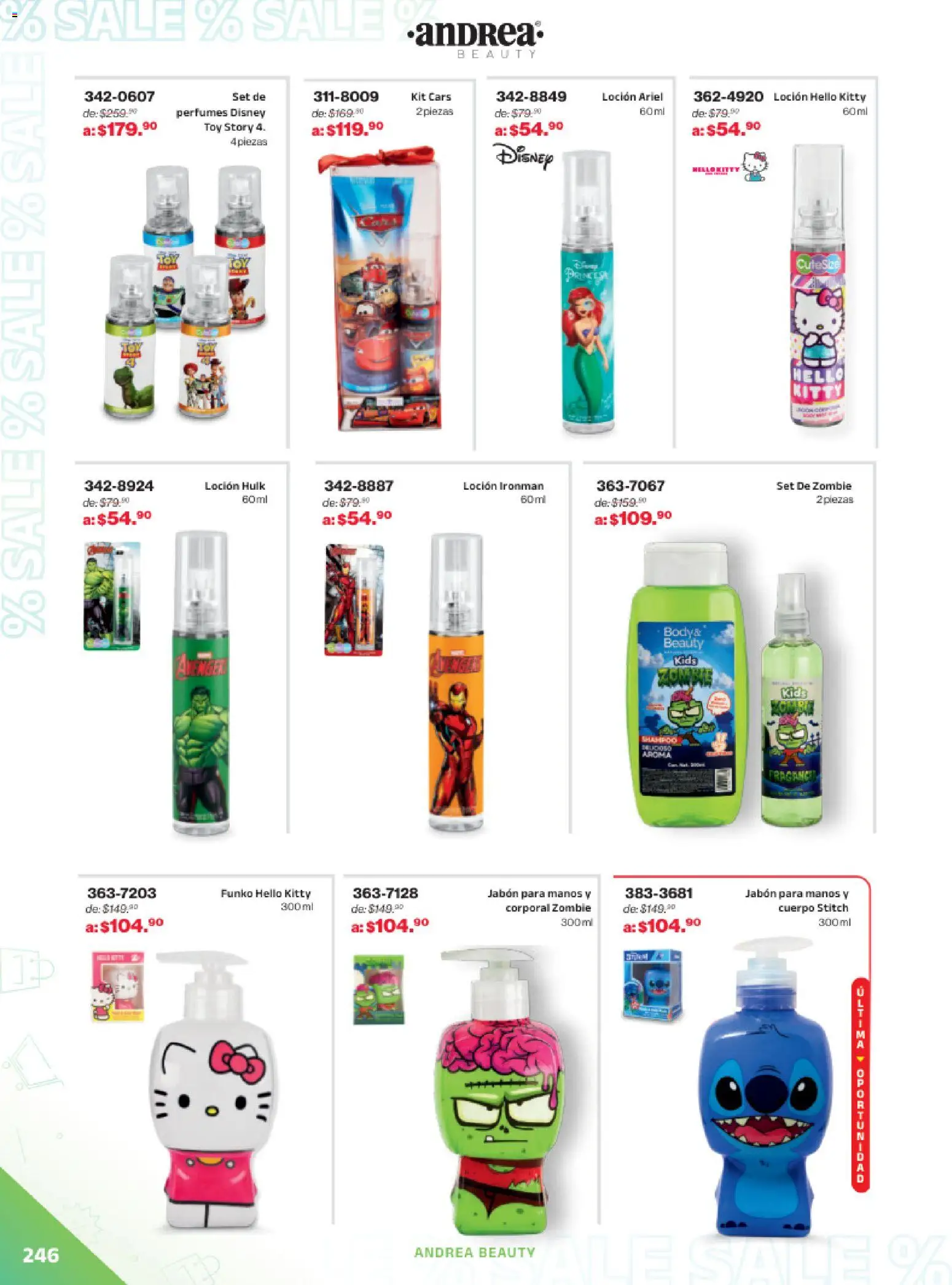 Nuevas ofertas de Andrea válidas en toda la República Mexicana desde el 21.12.2025. ¡Encuentra las mejores ofertas en Andrea catálogo Outlet! | Página: 246 | Productos: Loción, Jabón