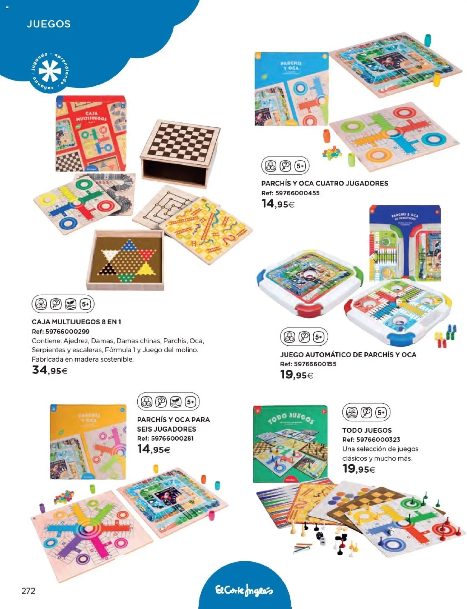 Nuevas ofertas de El Corte Inglés válidas en toda la República Mexicana desde el 27.10.2025. ¡Encuentra las mejores ofertas en El Corte Inglés catálogo Juguetes! | Página: 272 | Productos: Juego, Caja