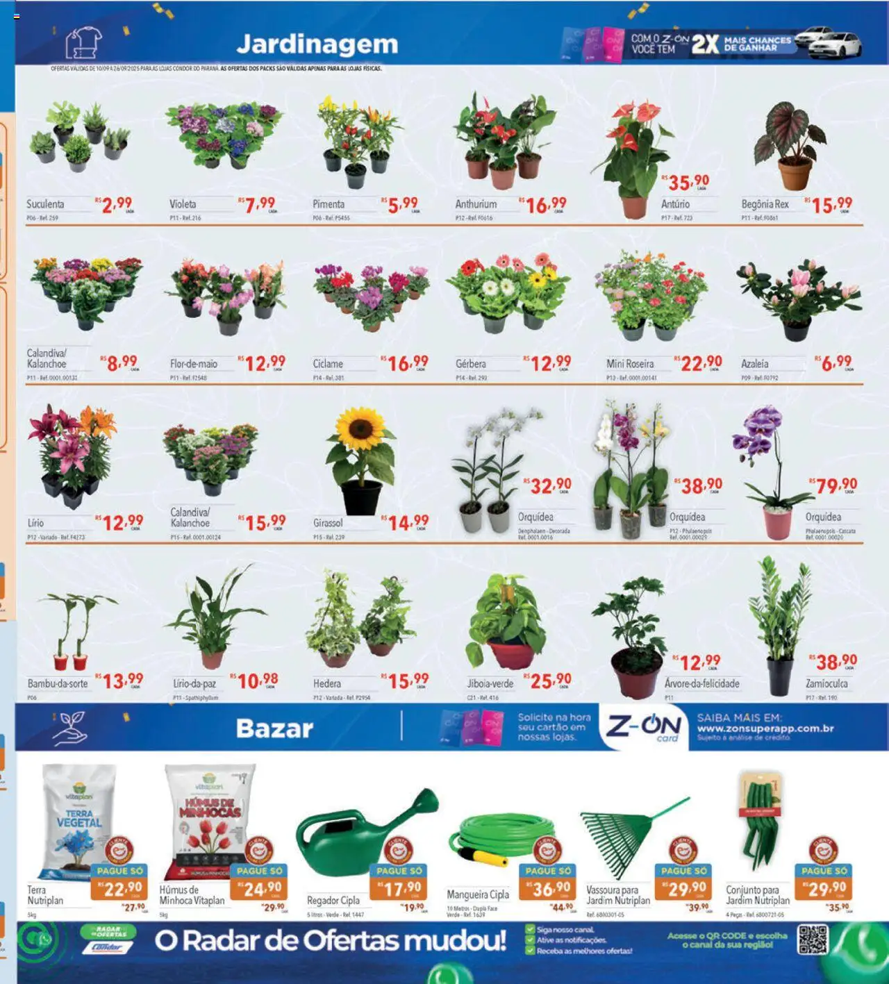 Supermercados Condor Folheto - válido de 10.09.2025 | Página: 27 | Produtos: Denphalaen, Pimenta, Mangueira, Vassoura