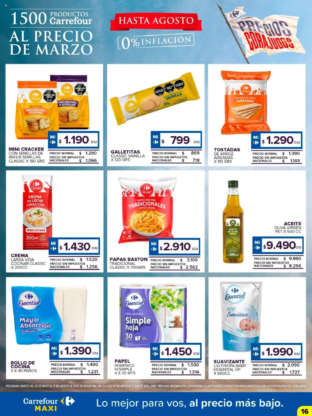 Carrefour Maxi catálogo │ válido desde el 18.08.2025 | Página: 16 | Productos: Aceite, Leche, Suavizante, Crema