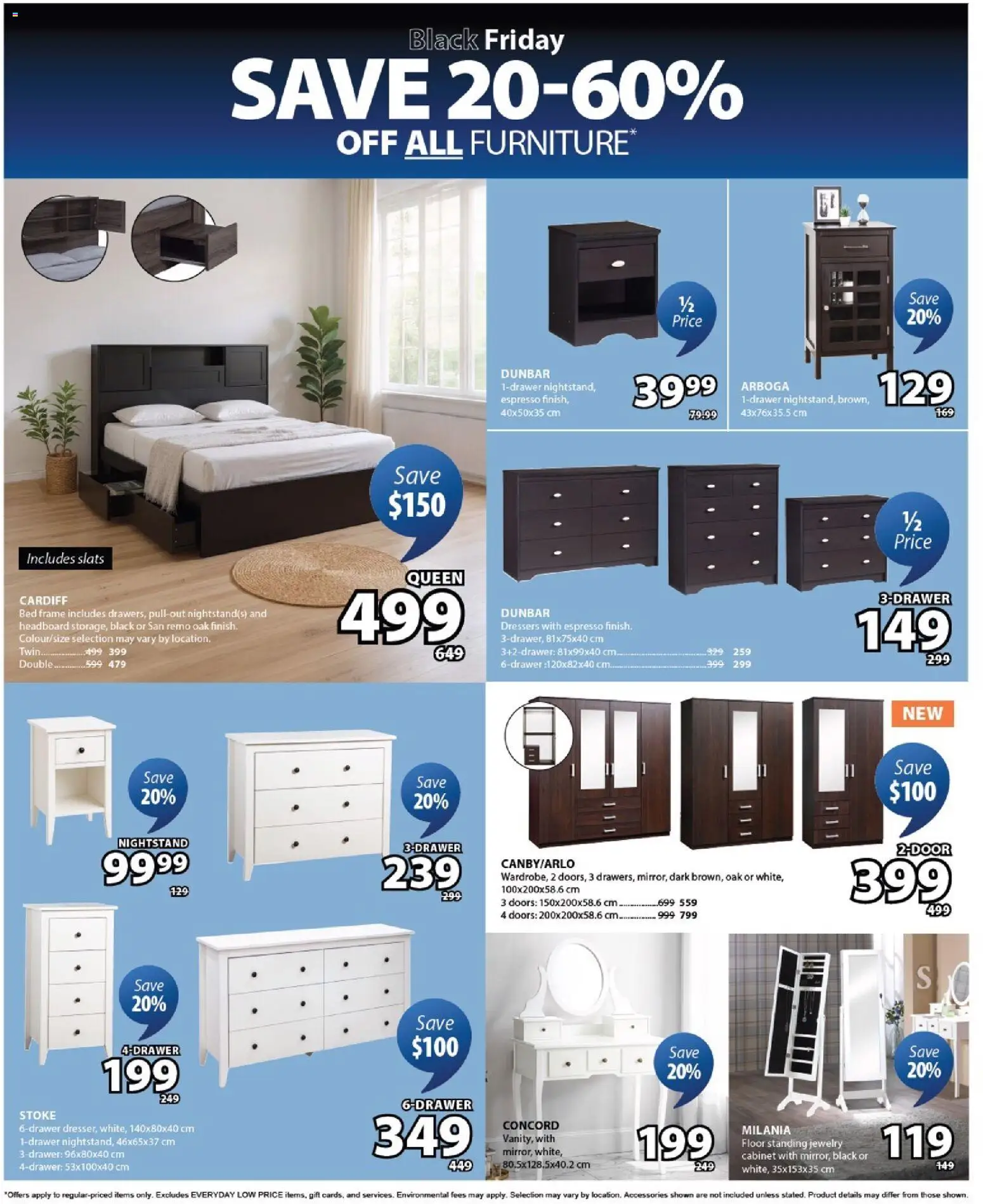 JYSK flyer valid from 20.11.2025 | Page: 12 | Products: Bed, Cabinet