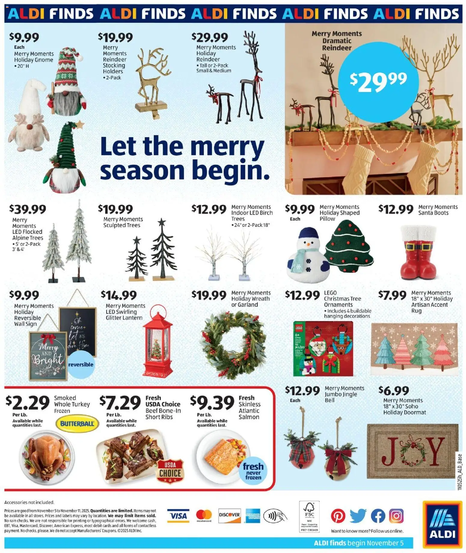 Aldi In Store Ad - valid from 05.11.2025 | Page: 2 | Products: Pillow, Doormat, Beef, Boots