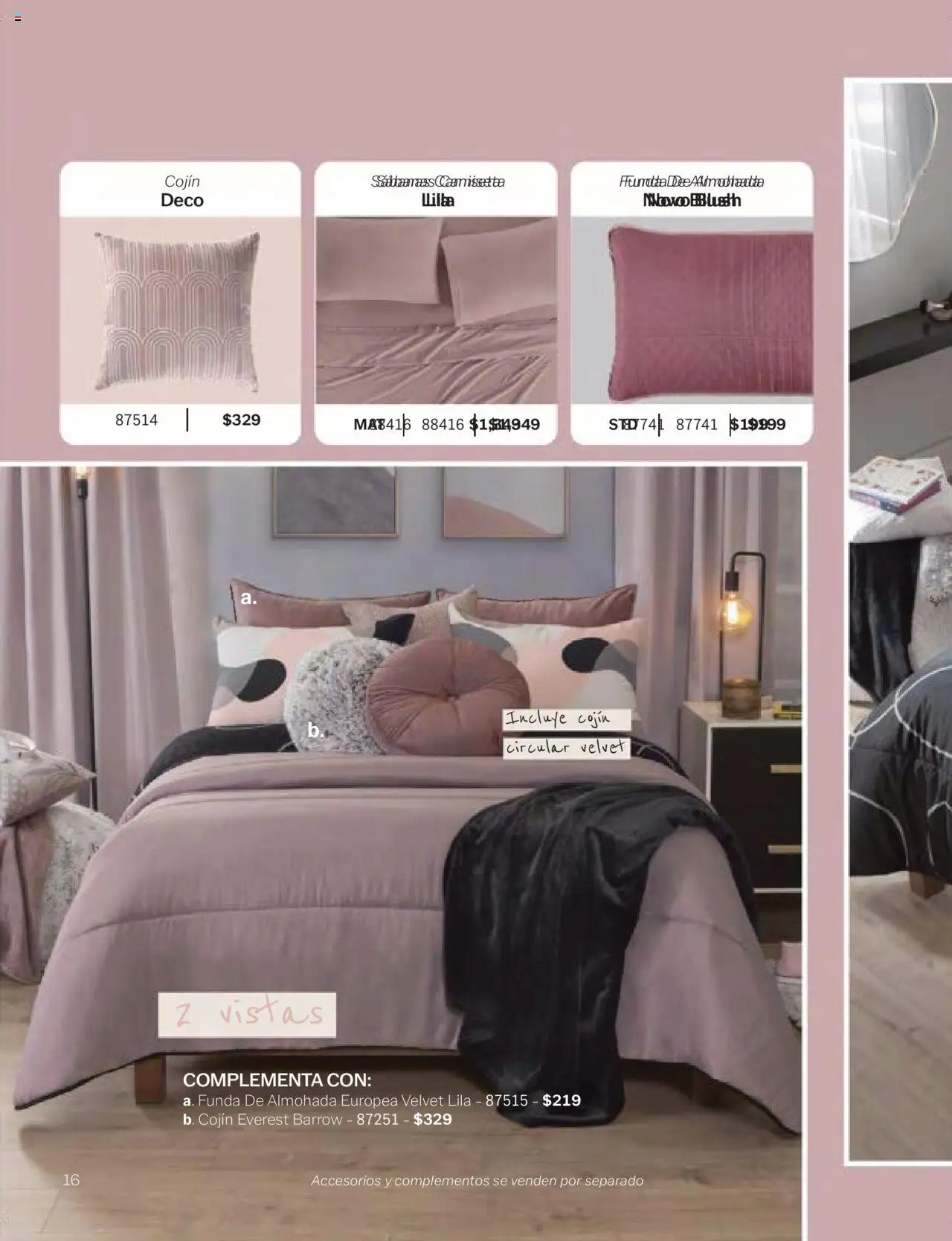 Nuevas ofertas de Vianney válidas en toda la República Mexicana desde el 24.01.2025. ¡Encuentra las mejores ofertas en Vianney catálogo Chavos! | Página: 18 | Productos: Funda, Funda de almohada, Almohada, Camiseta