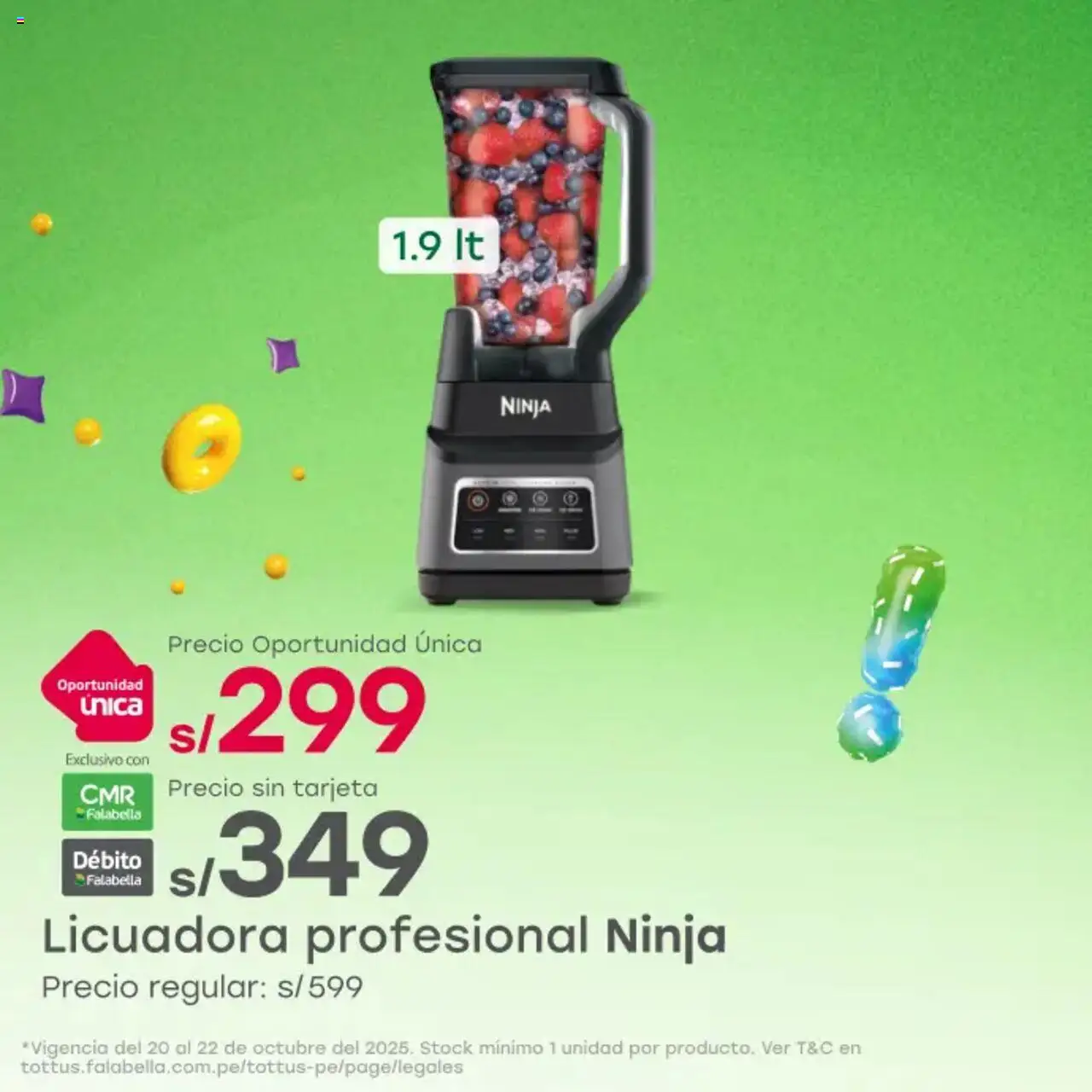 Catálogo Tottus válido desde 20.10.2025 | Página: 1 | Productos: Licuadora