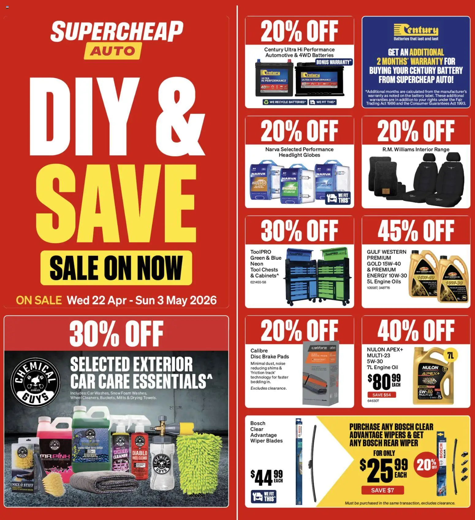 Supercheap Auto catalogue from 22.04.2026 | Page: 1