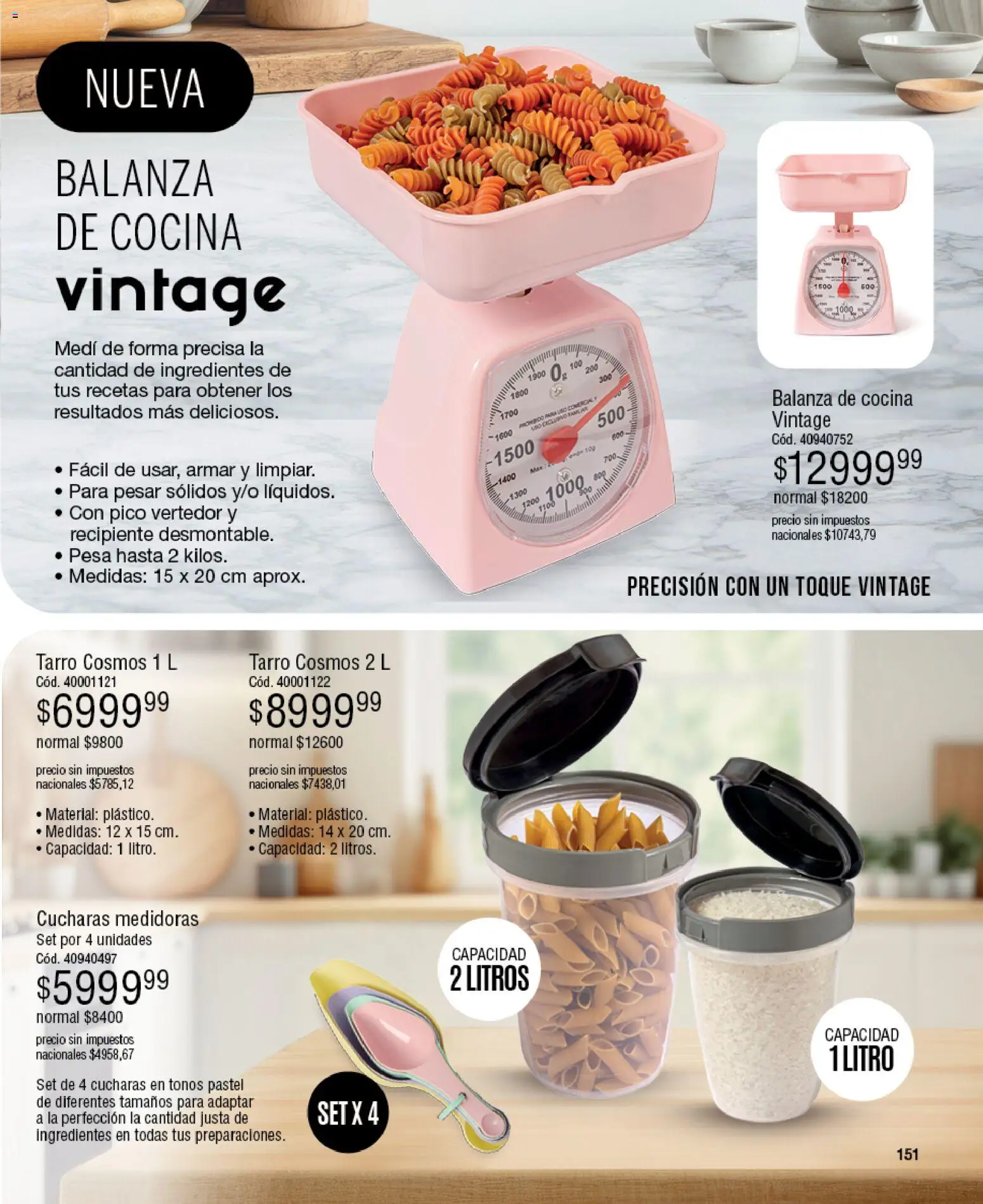 Millanel - Catálogo │ válido desde el 30.03.2026 | Página: 151 | Productos: Balanza, Pico, Cocina
