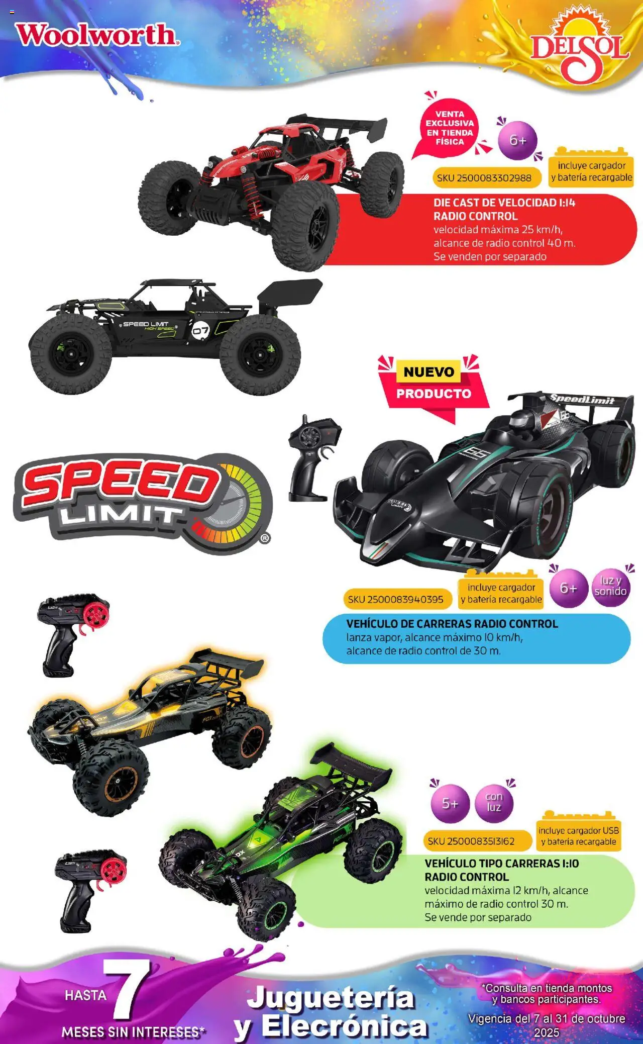 Nuevas ofertas de Del Sol y Woolworth válidas en toda la República Mexicana desde el 07.10.2025. ¡Encuentra las mejores ofertas en Del Sol y Woolworth - Catálogo Castillo Del Juguete! | Página: 183 | Productos: Usb, Radio, Cargador, Batería
