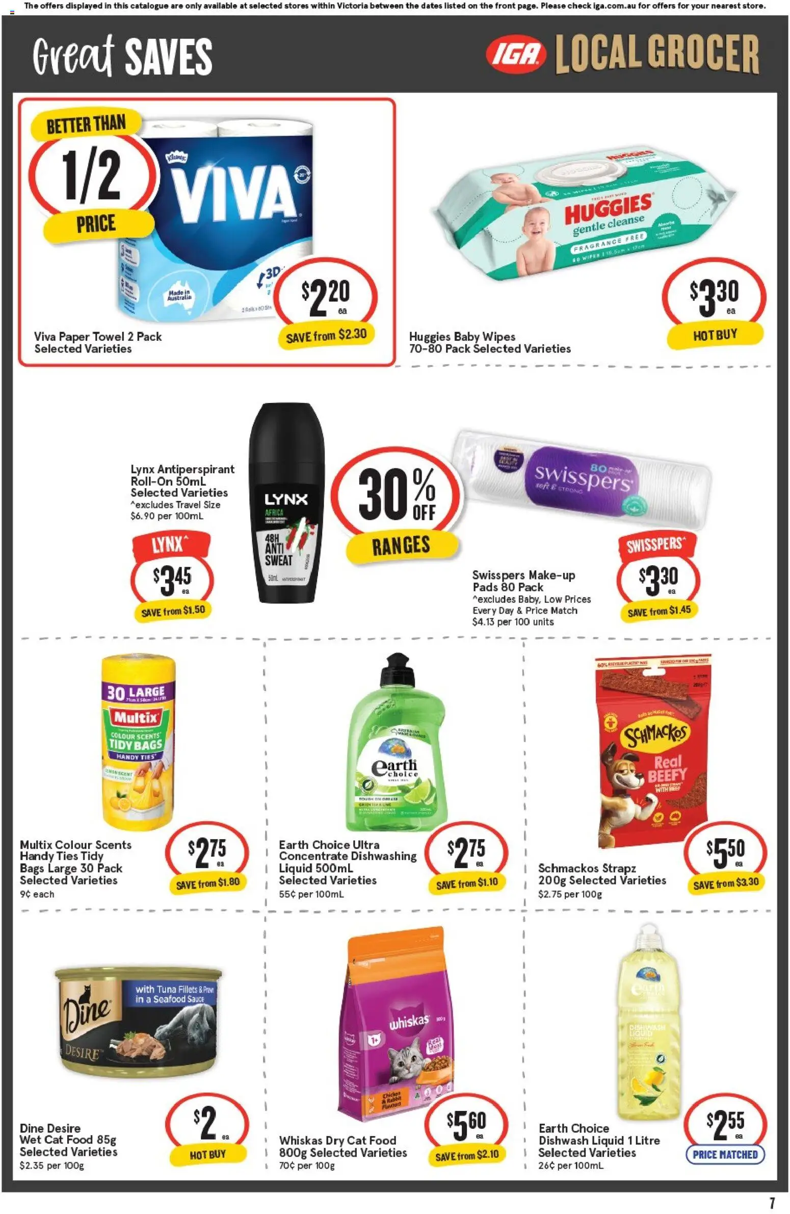 IGA catalogue - valid from 25.02.2026 | Page: 7 | Products: Makeup, Antiperspirant, Seafood, Tuna