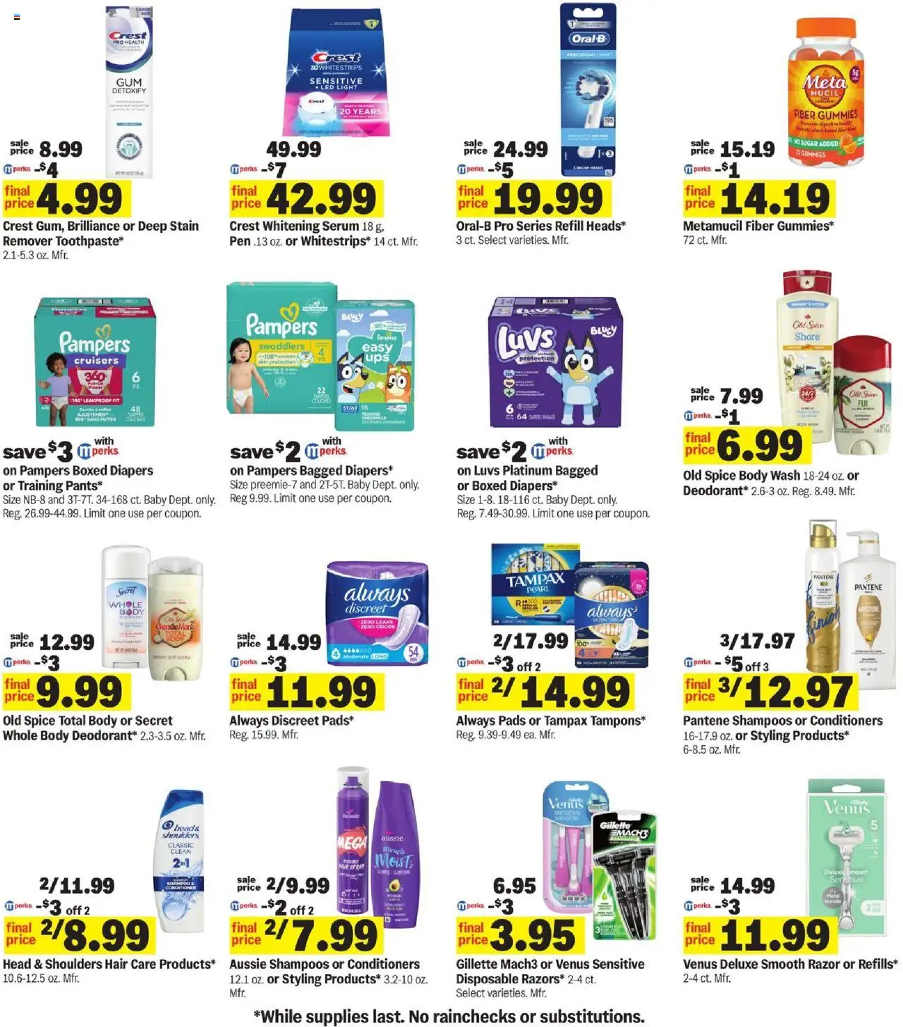Meijer Weekly Ad - MI - valid from 06.07.2025 | Page: 38 | Products: Pen, Brush, Hair spray, Pads