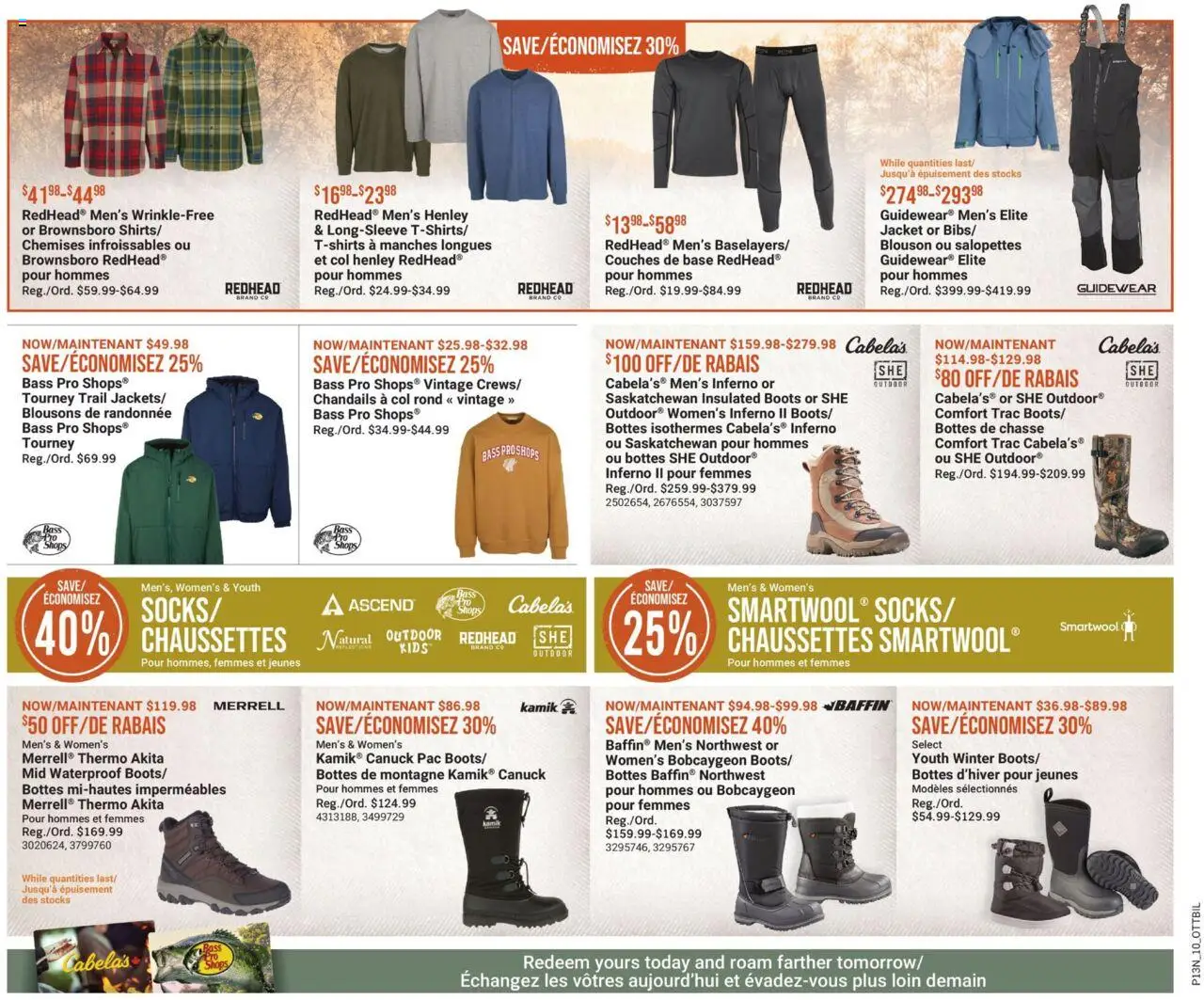 Cabelas flyer valid from 09.10.2025 | Page: 11 | Products: Boots, Jacket