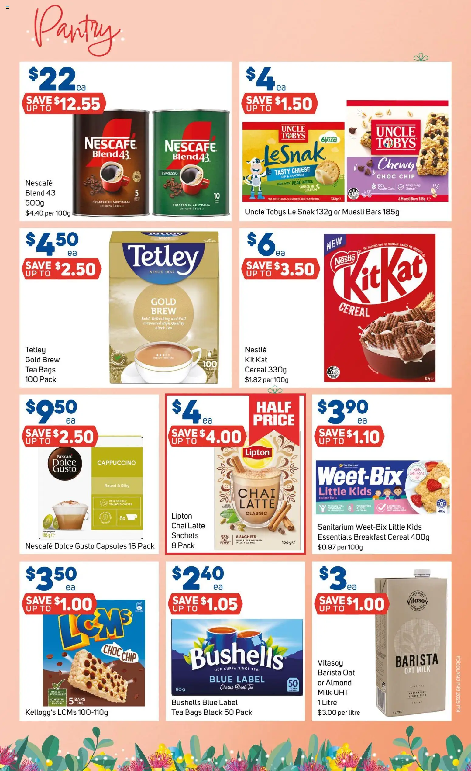 Foodland catalogue - valid from 03.12.2025 | Page: 14 | Products: Cups, Crackers, Coffee, Cereal