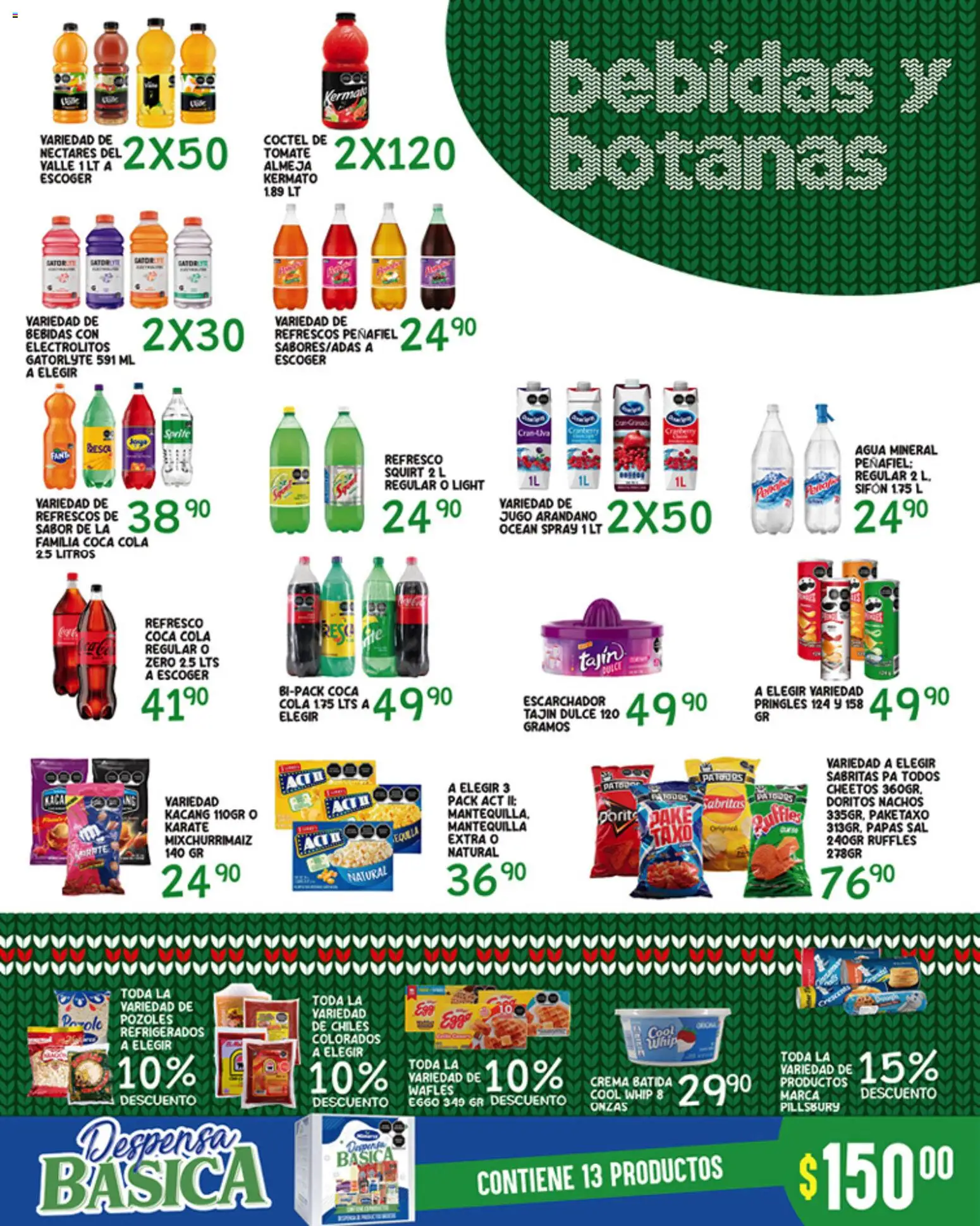 Nuevas ofertas de Alsuper válidas en toda la República Mexicana desde el 23.12.2025. ¡Encuentra las mejores ofertas en Alsuper folleto Chihuahua Estado! | Página: 3 | Productos: Refresco, Tomate, Agua, Mantequilla