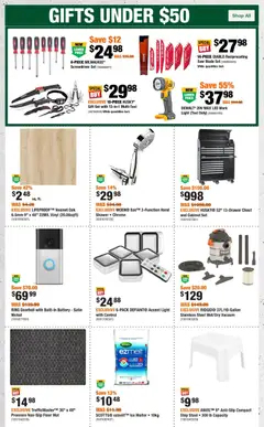 Preview of Home Depot weekly flyer / circulaire from shop Home Depot valid from 11.12.2025 | Page: 2 | Products: Cabinet, Battery