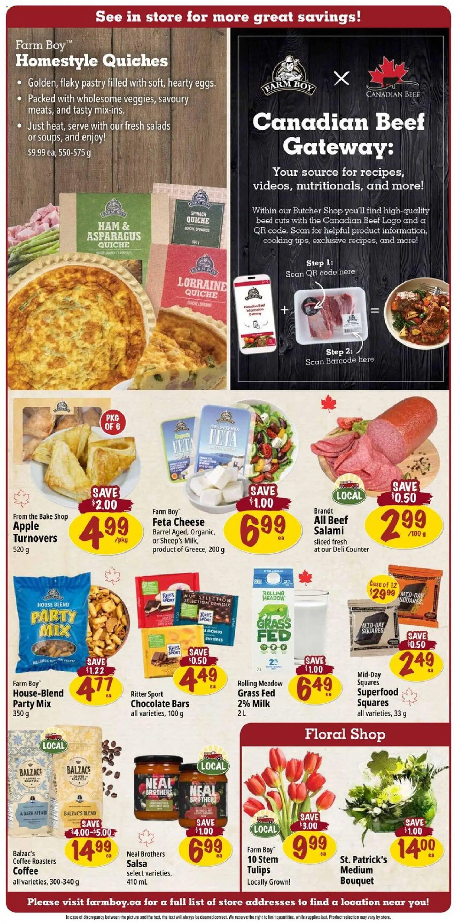 Farm Boy flyer valid from 12.03.2026 | Page: 3 | Products: Beef, Case, Milk, Cheese