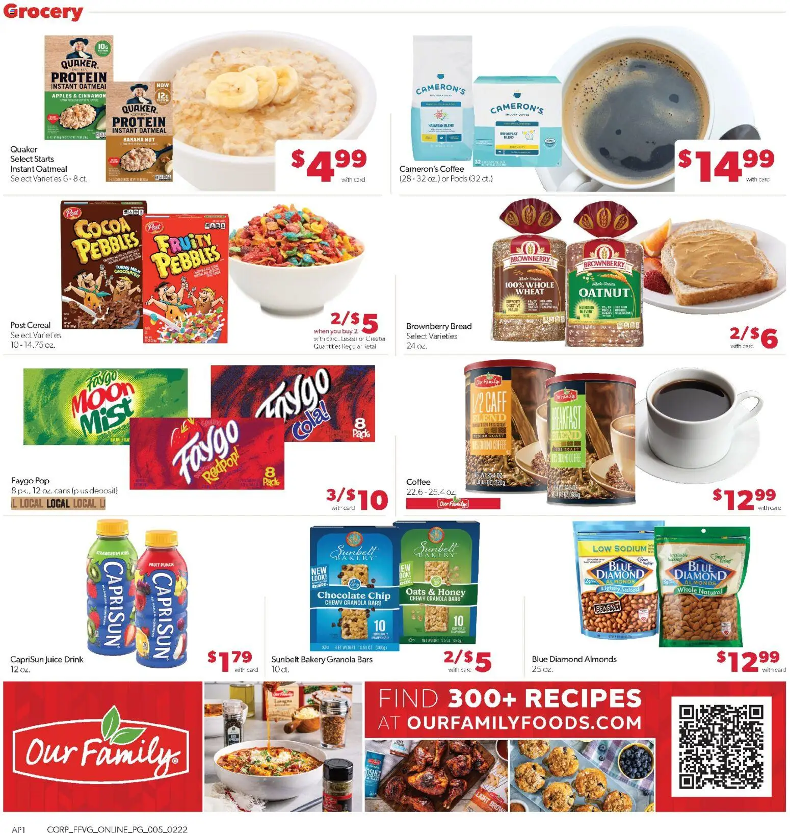 Family Fare Weekly Ad - MI - valid from 22.02.2026 | Page: 10 | Products: Bakery, Bread, Chocolate, Juice