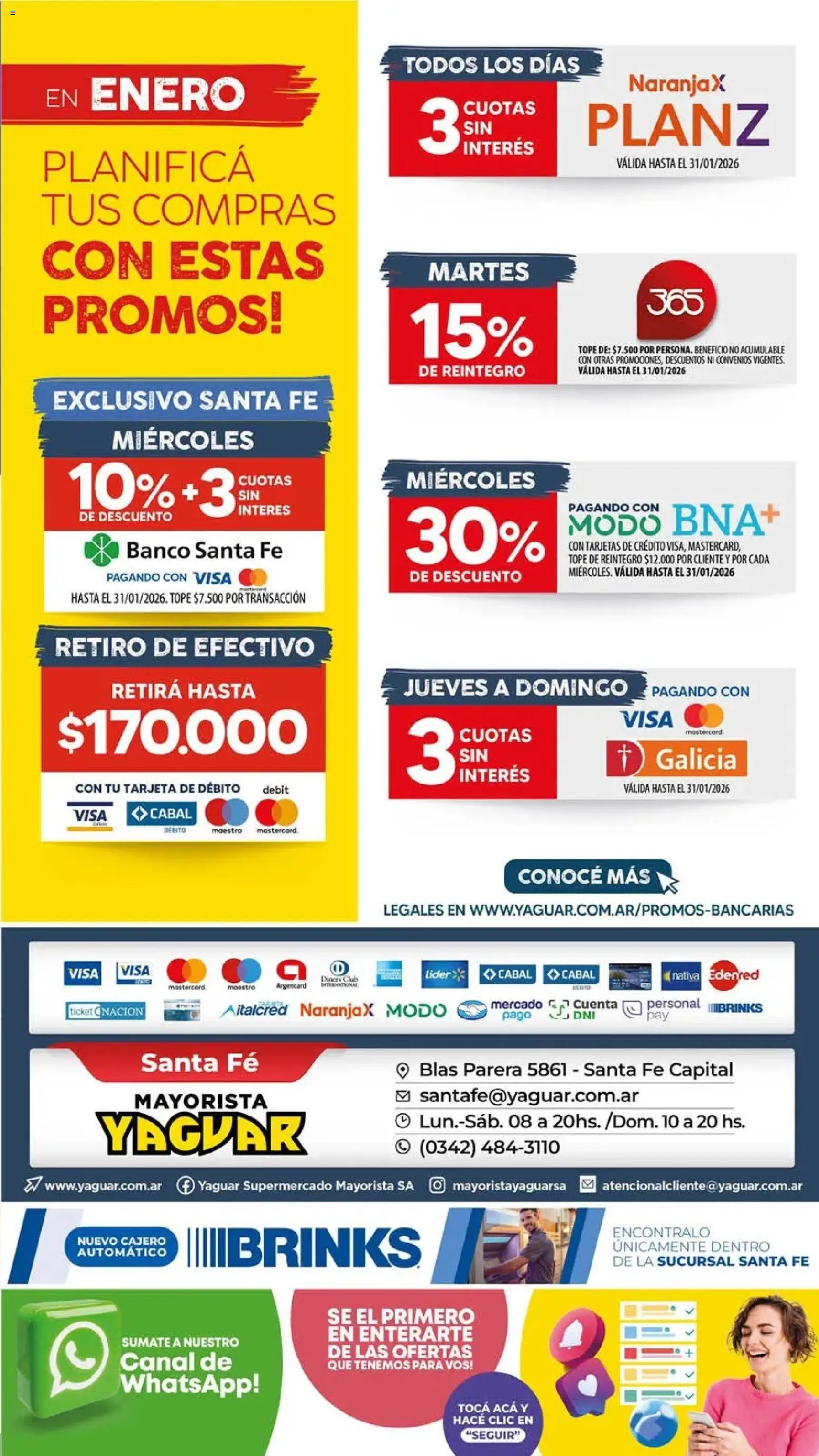Yaguar - Oferta Semanal Santa Fé │ válido desde el 26.01.2026 | Página: 16 | Productos: Banco