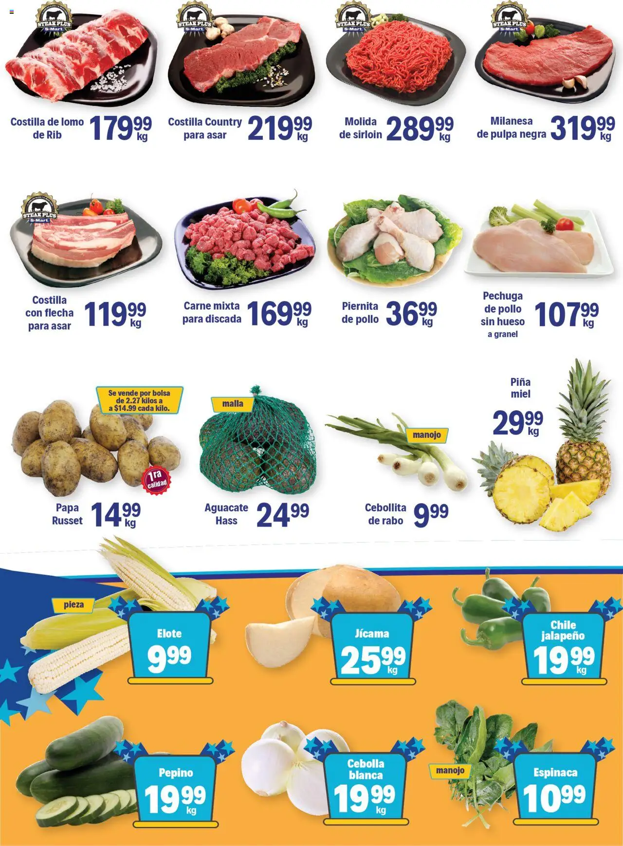 Nuevas ofertas de S-Mart válidas en toda la República Mexicana desde el 19.09.2025. ¡Encuentra las mejores ofertas en S-Mart - Folleto! | Página: 4 | Productos: Pollo, Cebolla, Papa, Malla