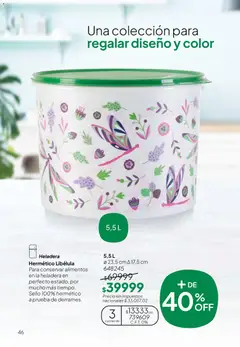 Vista previa Tupperware Folleto válido desde el 24.11.2025 | Página: 47 | Productos: Heladera