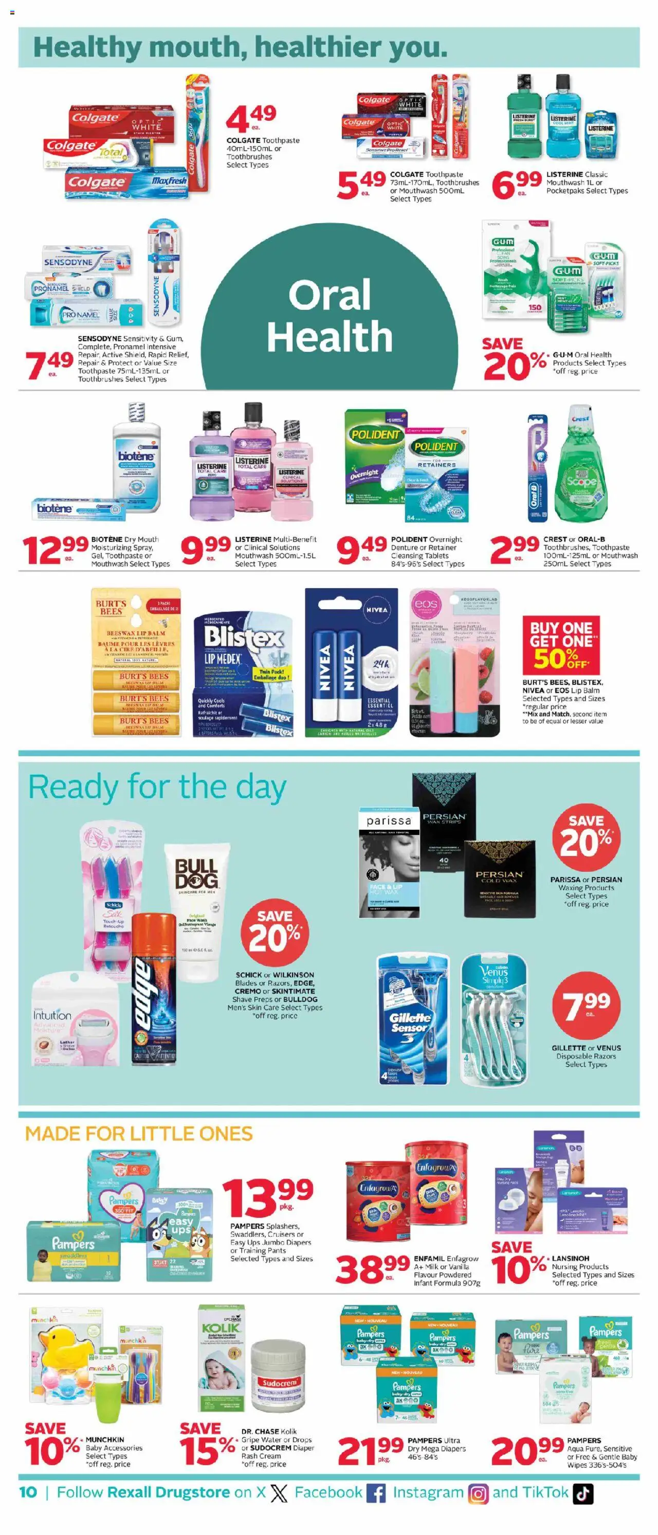 Rexall flyer valid from 17.10.2025 | Page: 15 | Products: Cream, Face wash, Milk, Pants