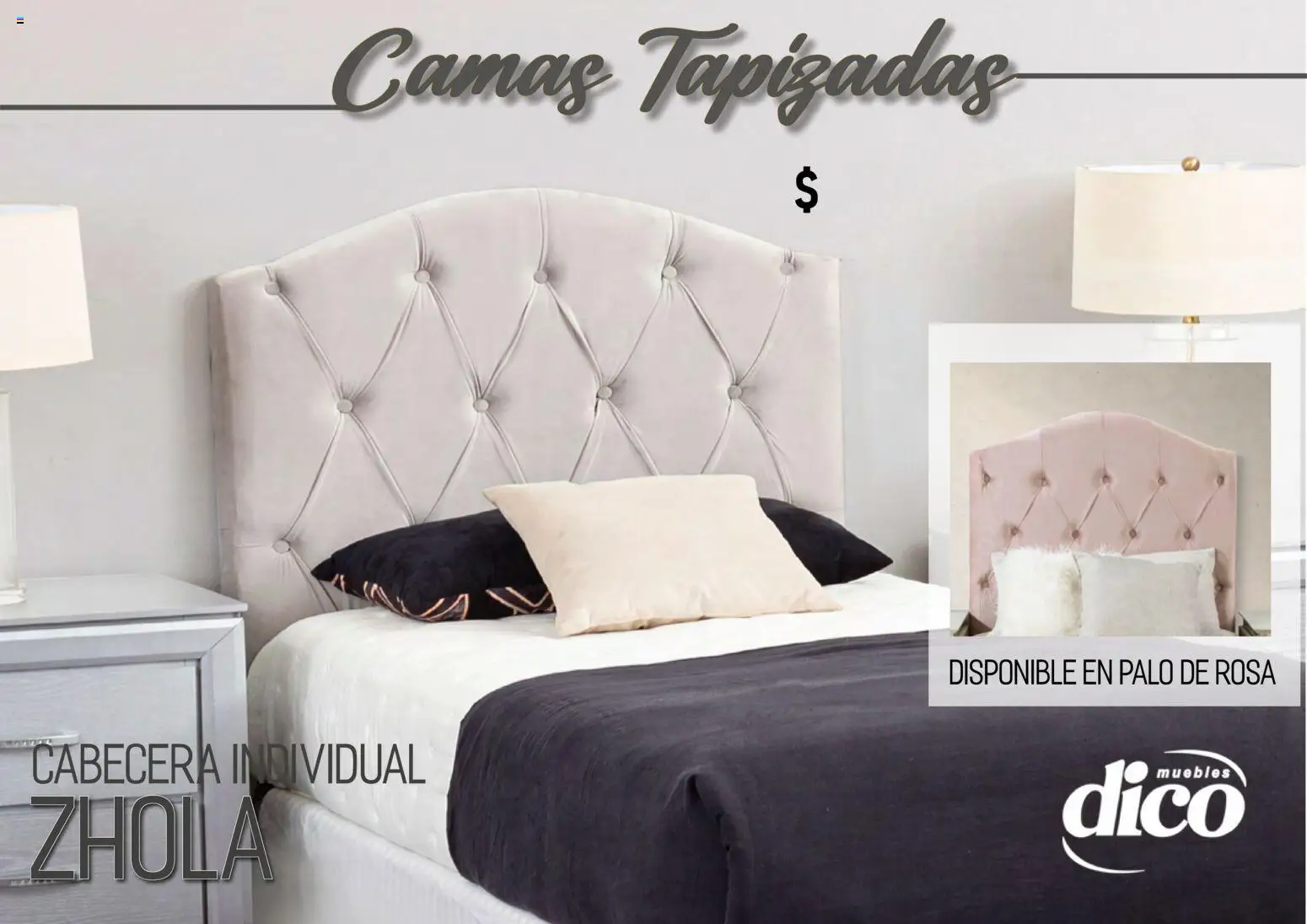 Nuevas ofertas de Muebles Dico válidas en toda la República Mexicana desde el 01.04.2026. ¡Encuentra las mejores ofertas en Muebles Dico catálogo Camas tapizadas ! | Página: 33