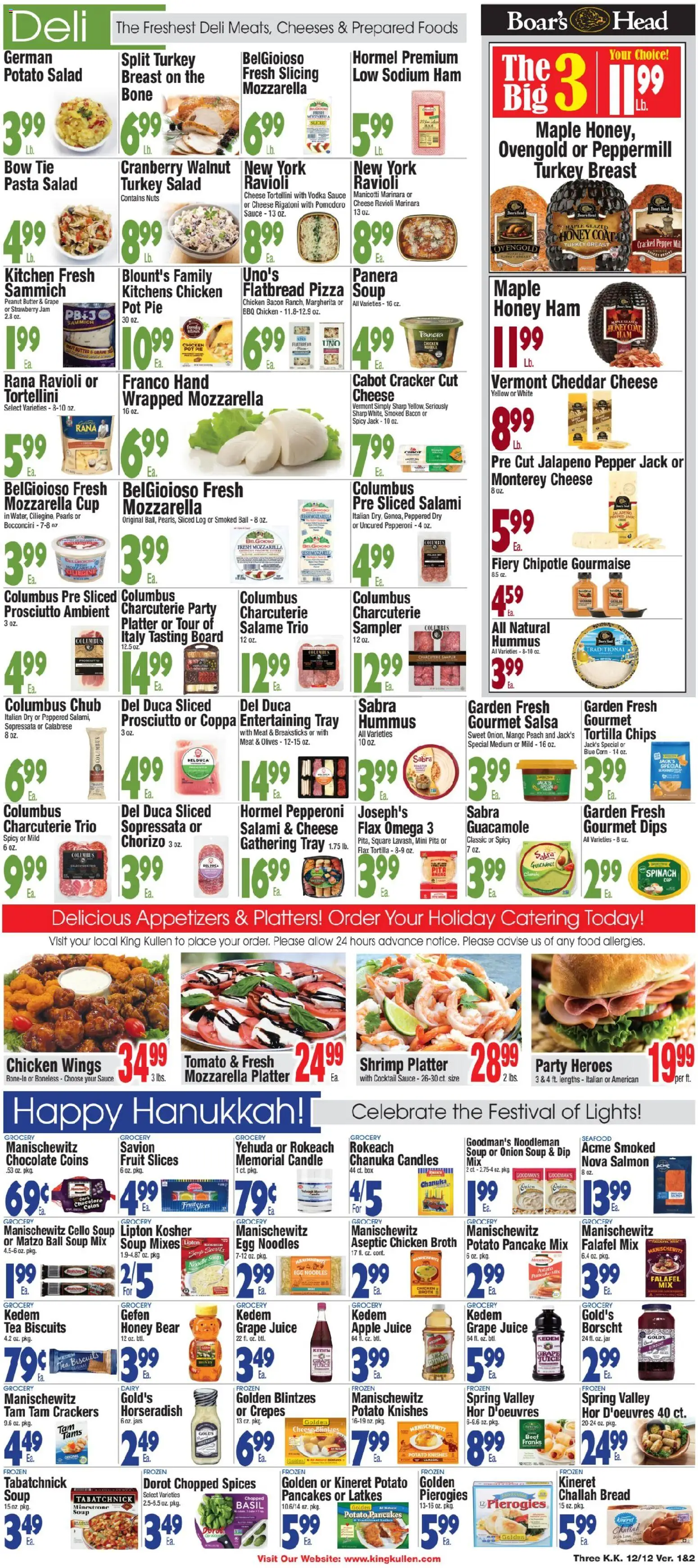 King Kullen Weekly Ad - valid from 12.12.2025 | Page: 3 | Products: Cheese, Chocolate, Tea, Seafood