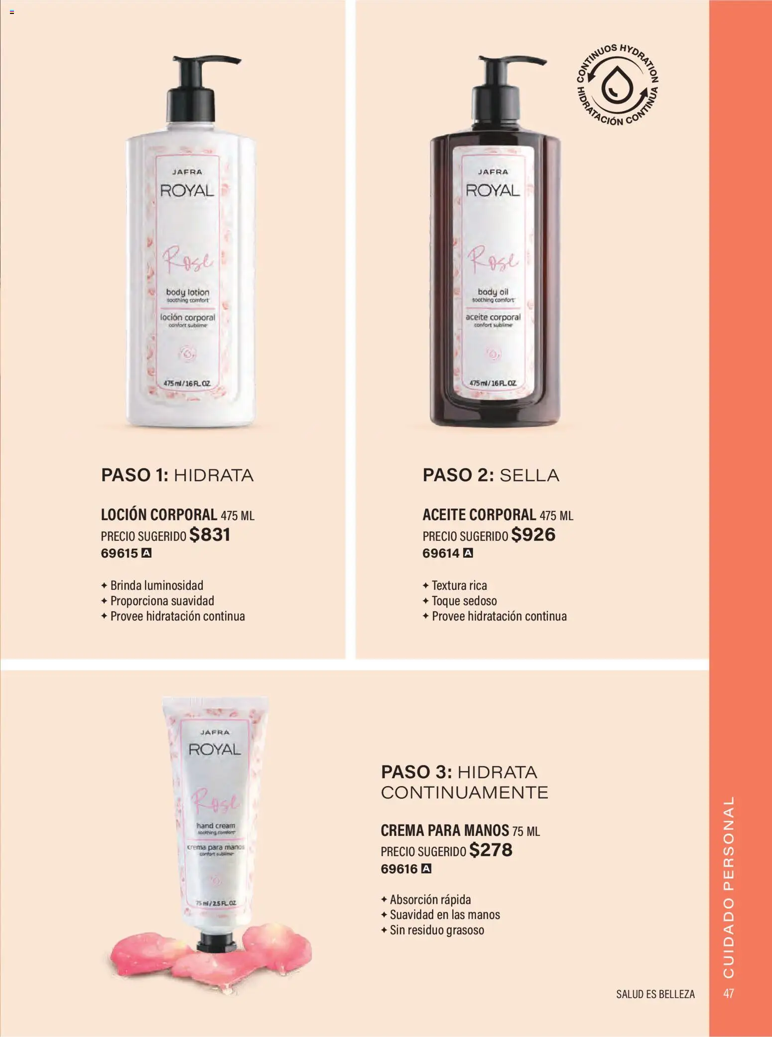 Nuevas ofertas de JAFRA válidas en toda la República Mexicana desde el 01.02.2026. ¡Encuentra las mejores ofertas en JAFRA catálogo Organizador de Ventas! | Página: 47 | Productos: Crema, Aceite, Loción, Body