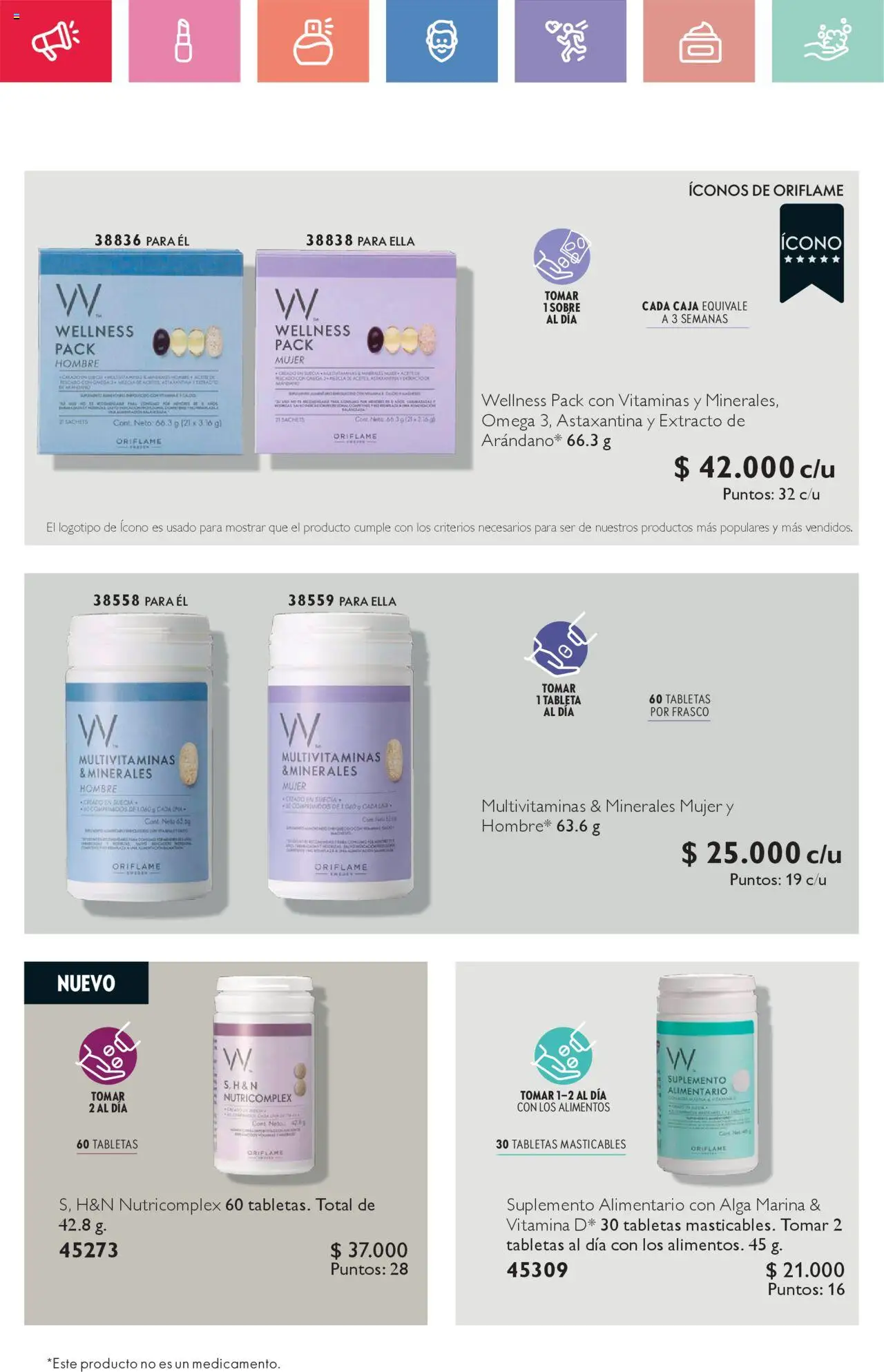 Oriflame catálogo │ válido desde el 21.06.2025 | Página: 104 | Productos: Frasco, Vitaminas, Sobre, Pescado