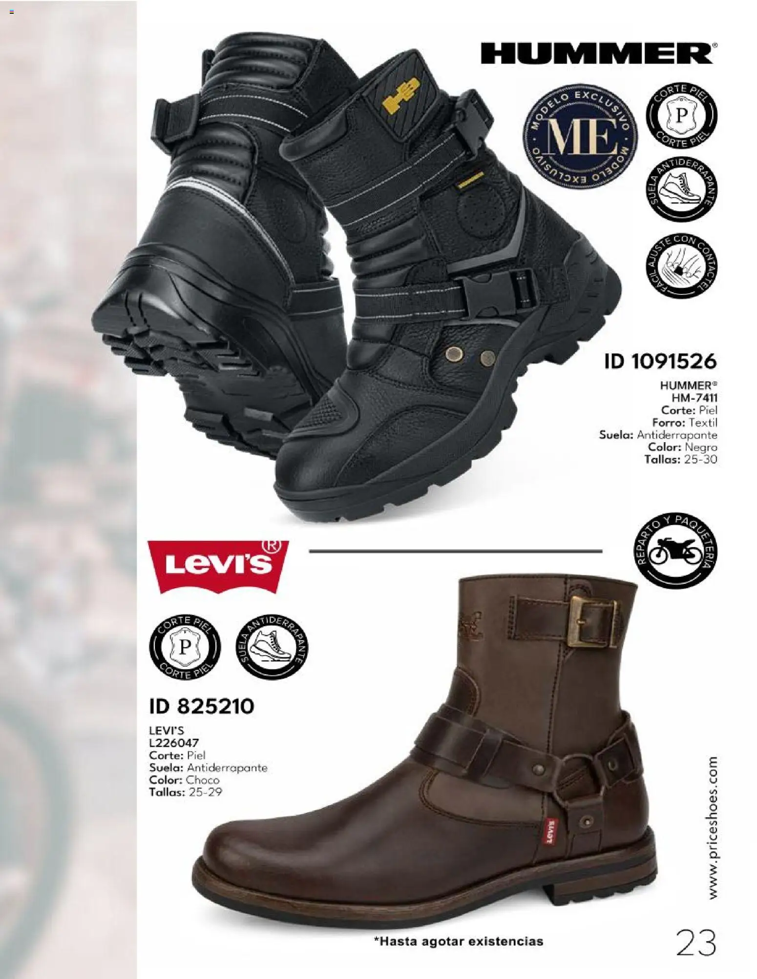 Nuevas ofertas de Price Shoes válidas en toda la República Mexicana desde el 30.12.2025. ¡Encuentra las mejores ofertas en Price Shoes catálogo Trabajo y Servicio! | Página: 23