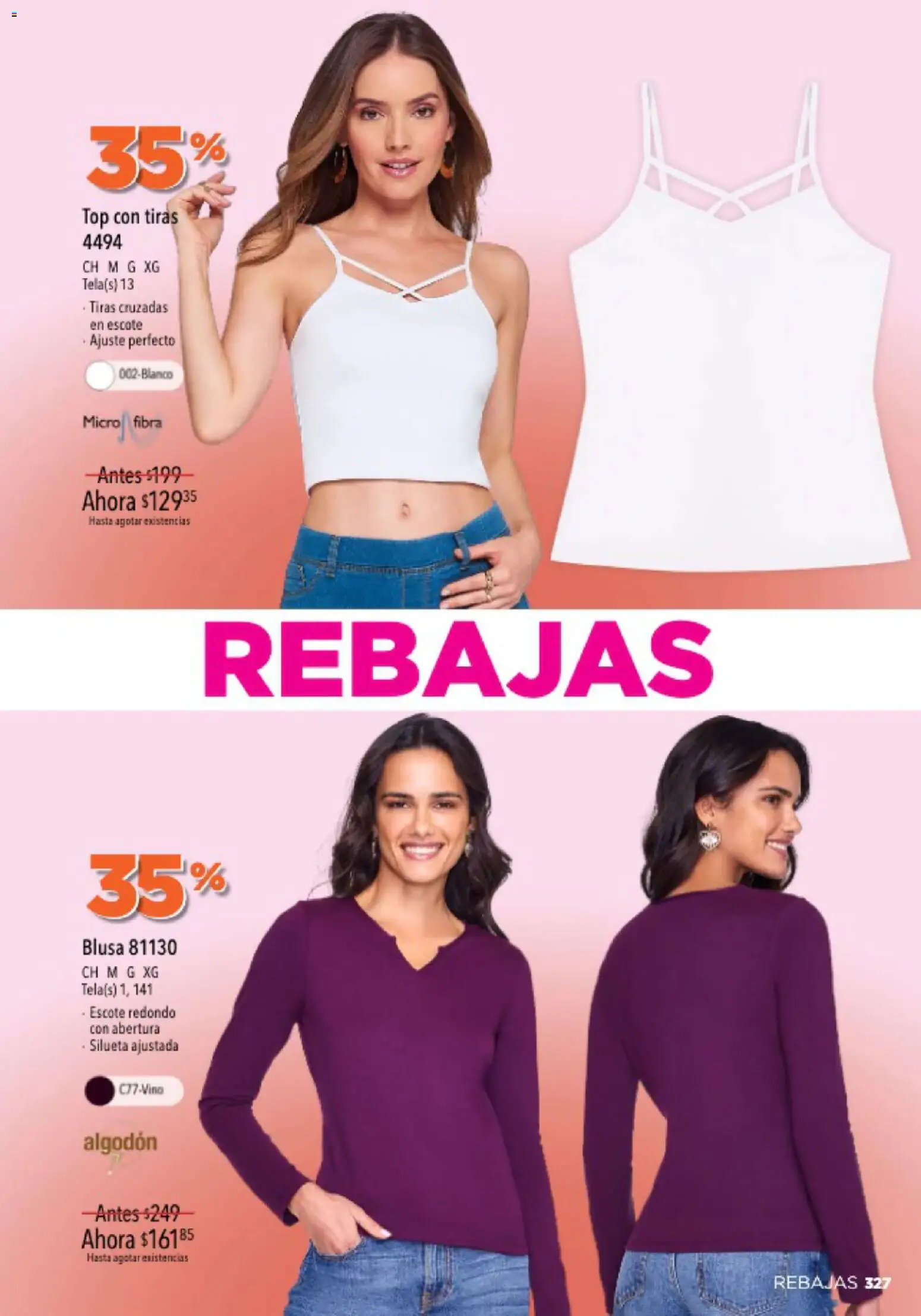 Nuevas ofertas de Ilusión válidas en toda la República Mexicana desde el 01.04.2026. ¡Encuentra las mejores ofertas en Ilusión catálogo Primavera! | Página: 329 | Productos: Blusa, Algodón, Top