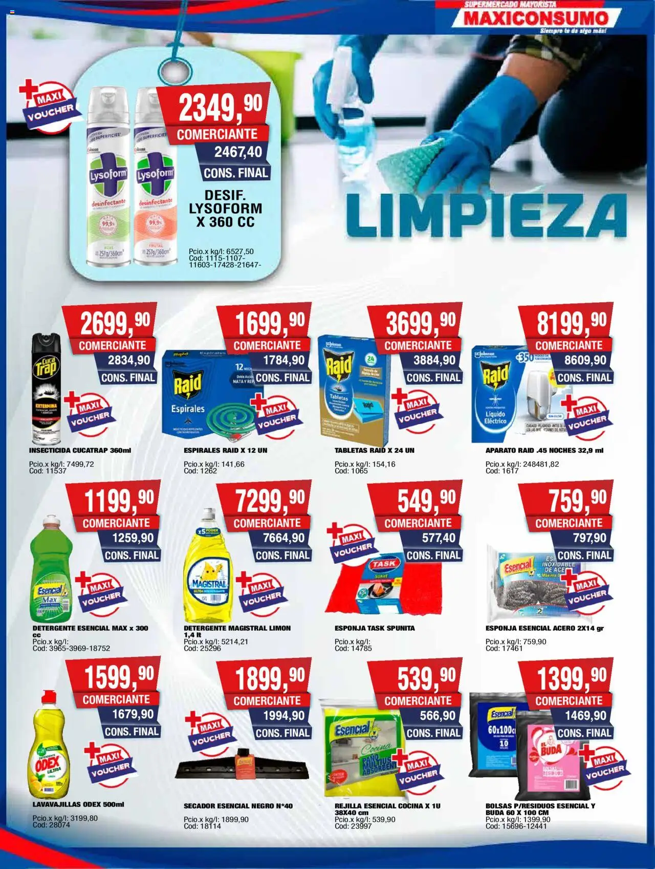 Maxiconsumo ofertas │ válido desde el 29.09.2025 | Página: 18 | Productos: Desinfectante, Cocina, Rejilla, Té