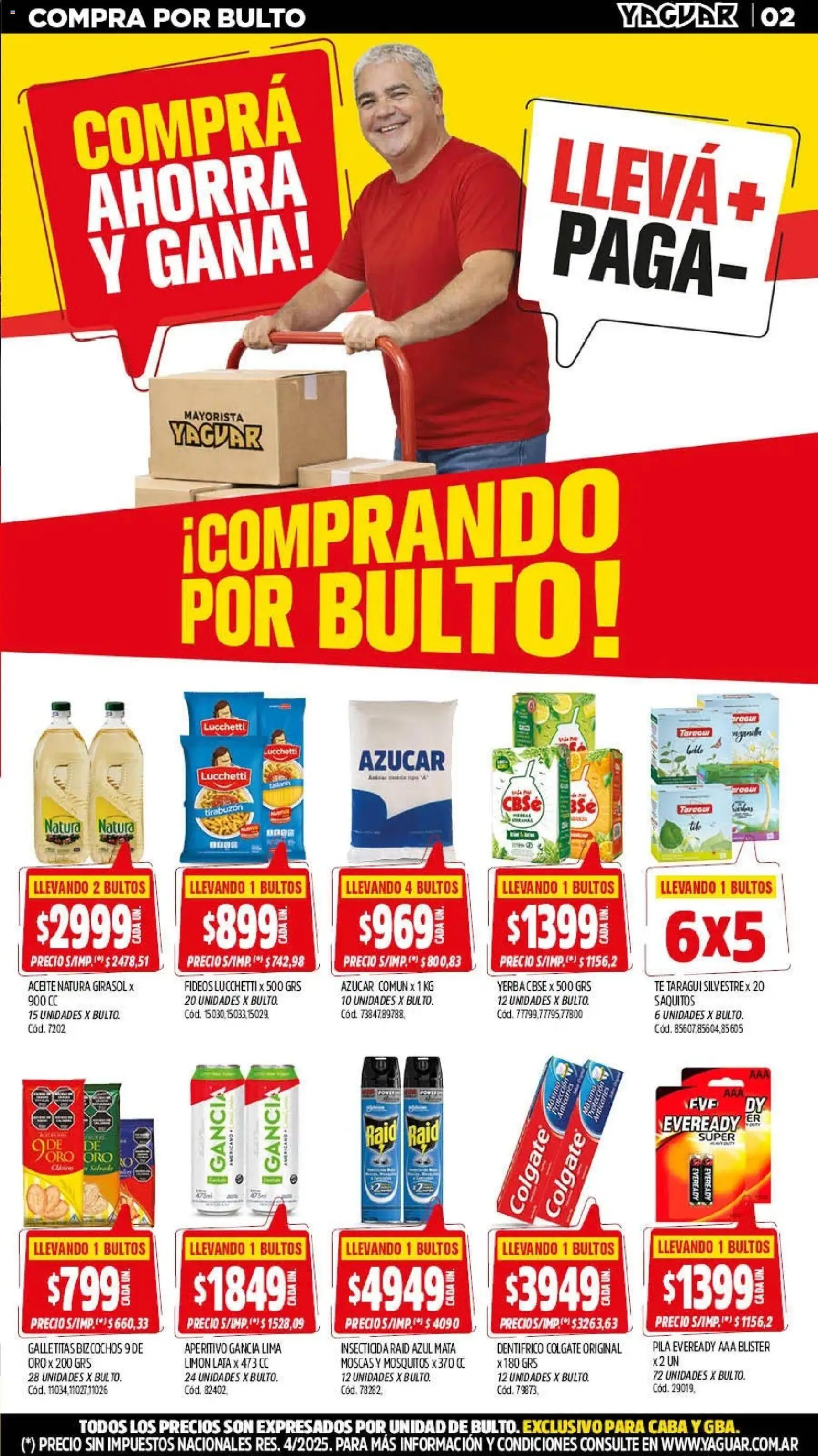 Yaguar - Oferta Semanal Buenos Aires │ válido desde el 20.04.2026 | Página: 2 | Productos: Galletitas, Aceite, Limón, Té