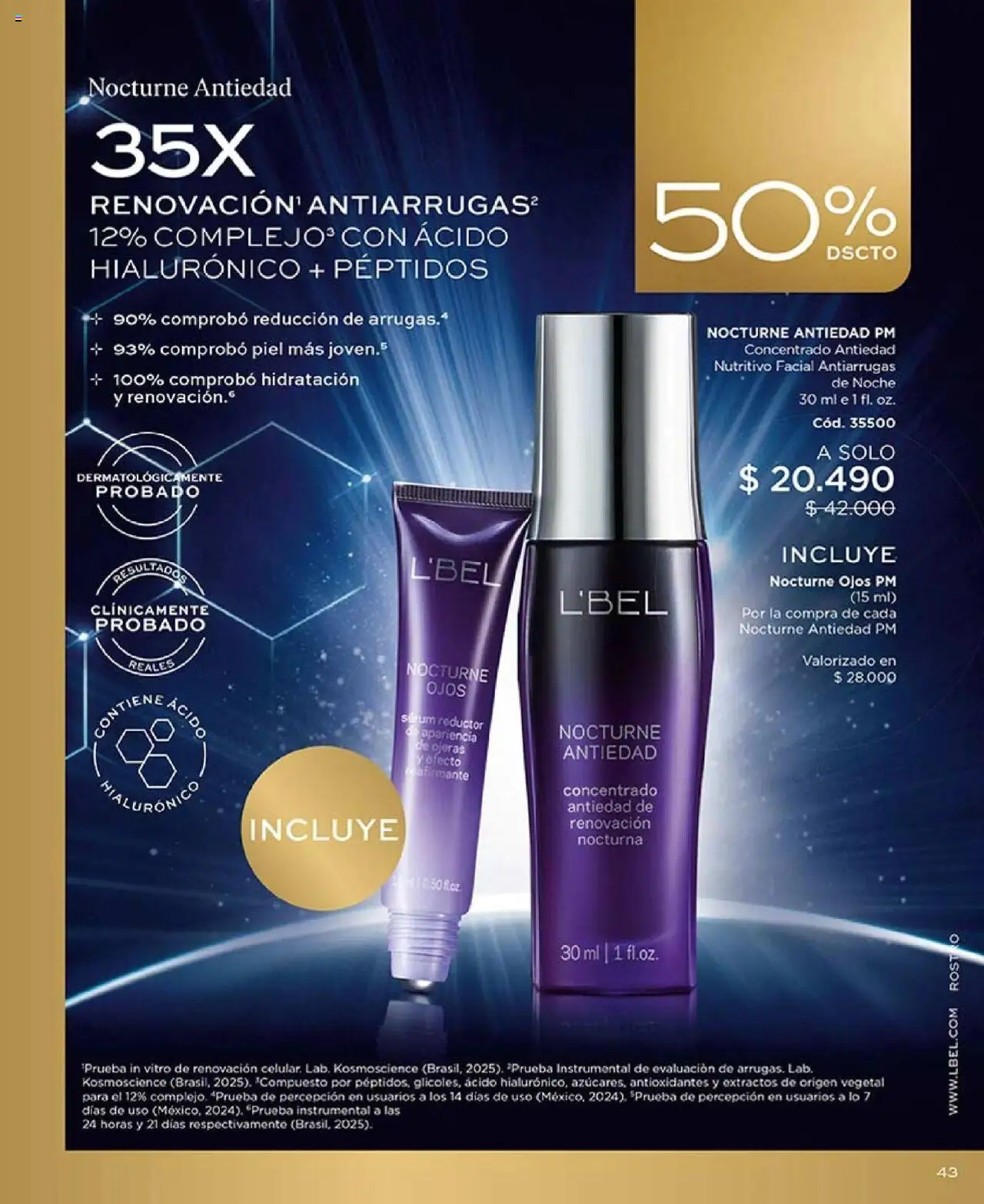 Catálogo L'Bel Campaña 17 │ válido desde el 14.10.2025 | Página: 43 | Productos: Serum