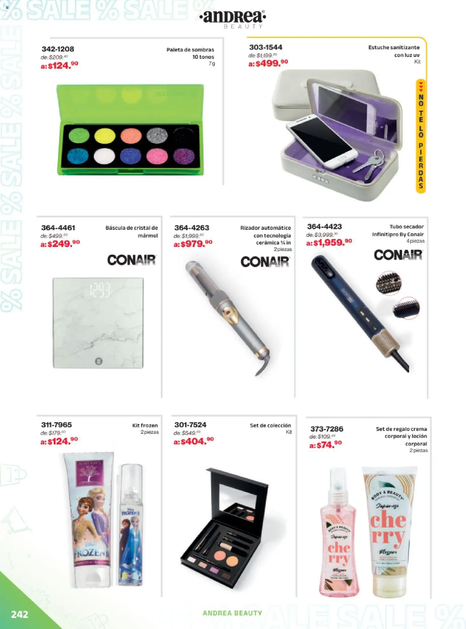 Nuevas ofertas de Andrea válidas en toda la República Mexicana desde el 21.12.2025. ¡Encuentra las mejores ofertas en Andrea catálogo Outlet! | Página: 242 | Productos: Paleta, Crema, Estuche, Sanitizante