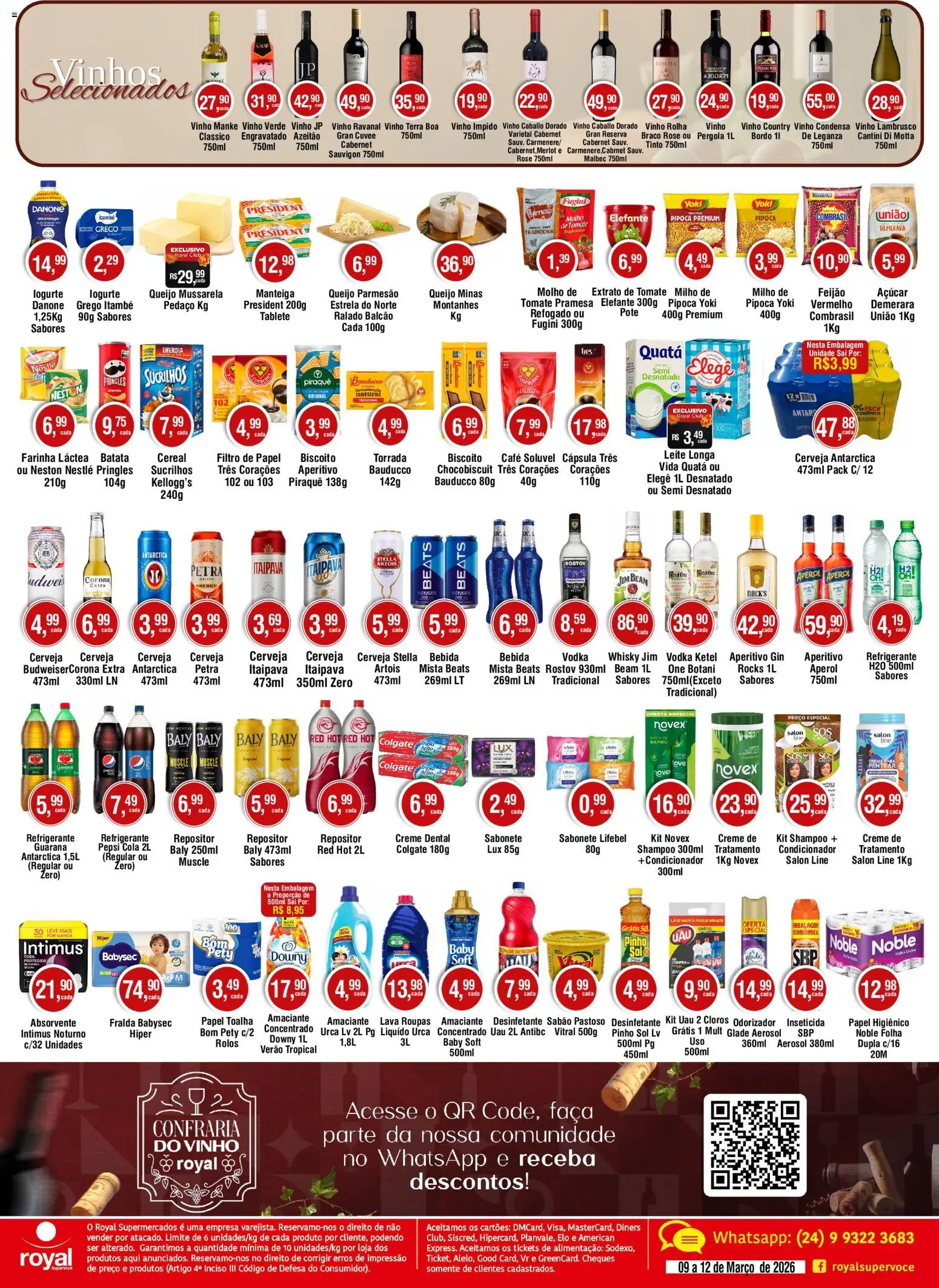 Royal Supermercados Folheto - válido de 09.03.2026 | Página: 2 | Produtos: Shampoo, Guaraná, Café, Roupas