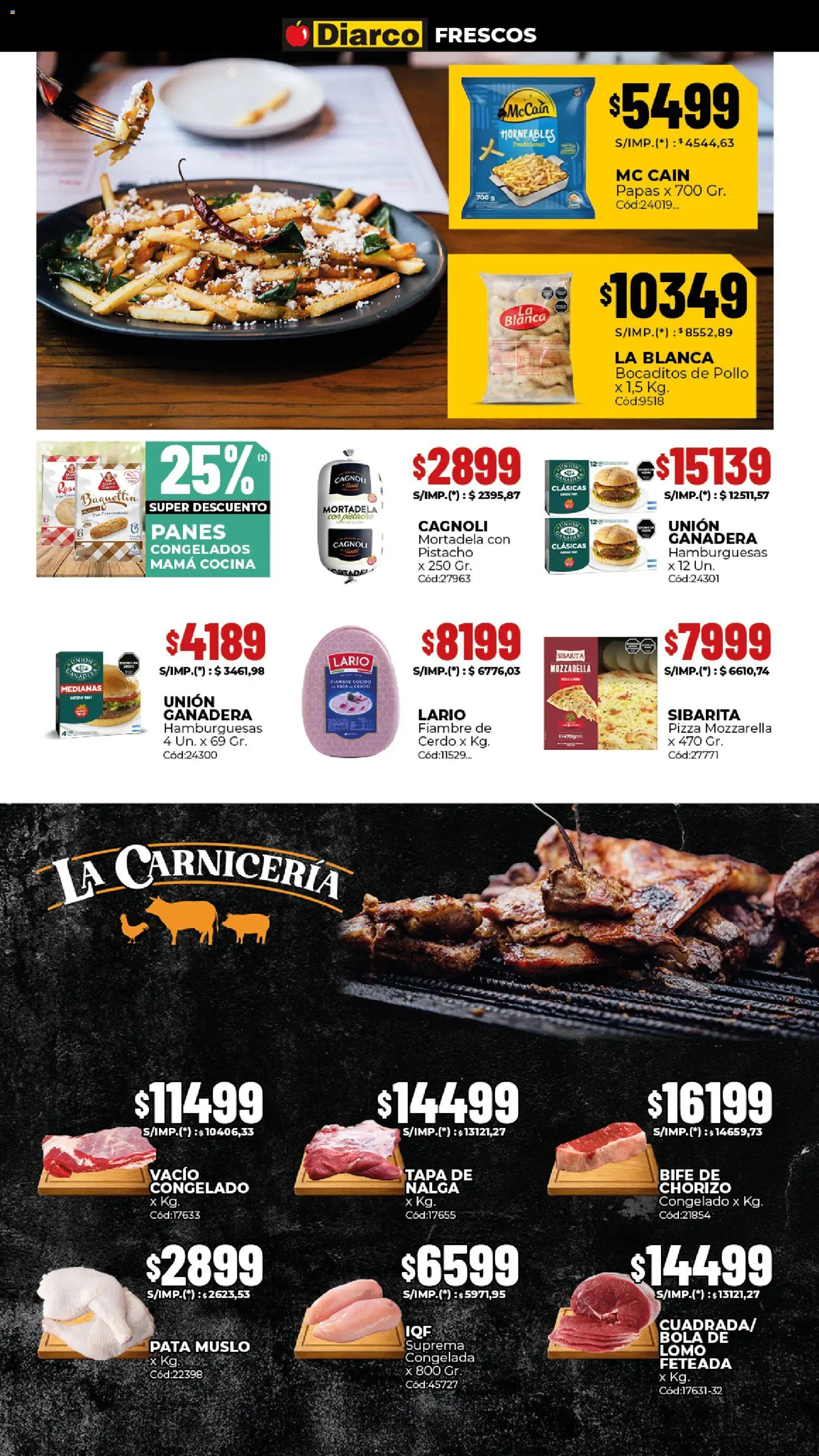 Diarco ofertas │ válido desde el 10.11.2025 | Página: 12 | Productos: Cocina, Chorizo, Pizza, Cerdo