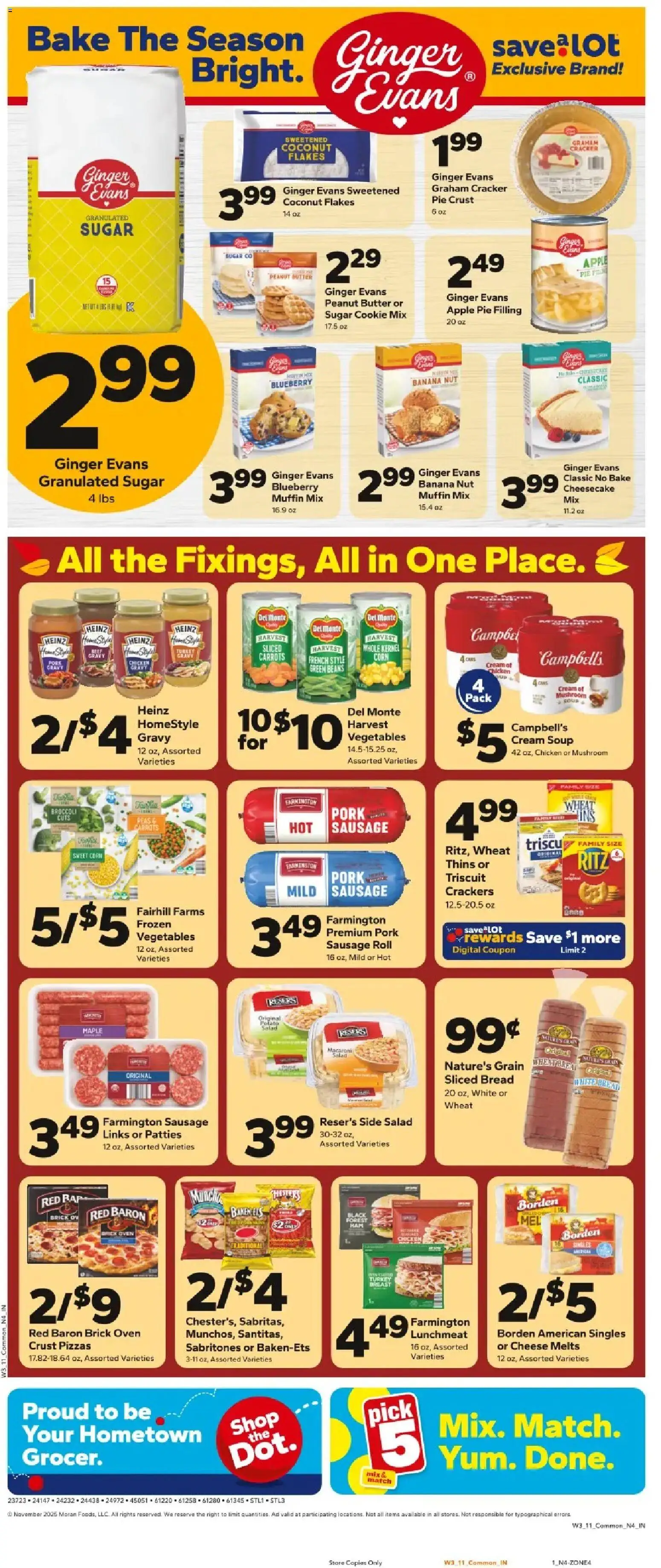 Save a Lot Weekly Ad - valid from 12.11.2025 | Page: 2 | Products: Pork, Sugar, Sausage, Cheesecake