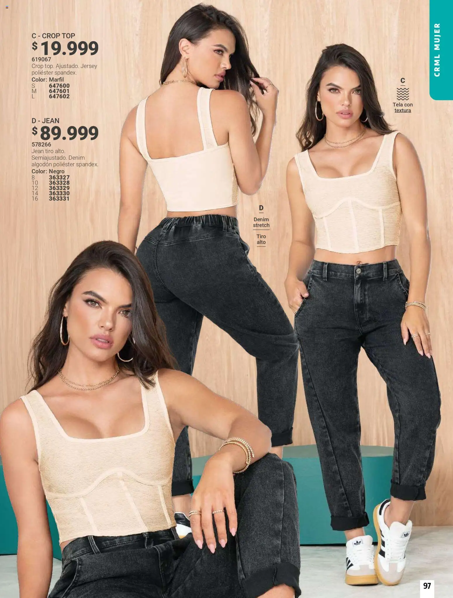 Carmel revista - valida desde el 01.06.2026 | Página: 97 | Productos: Algodón, Jean, Top