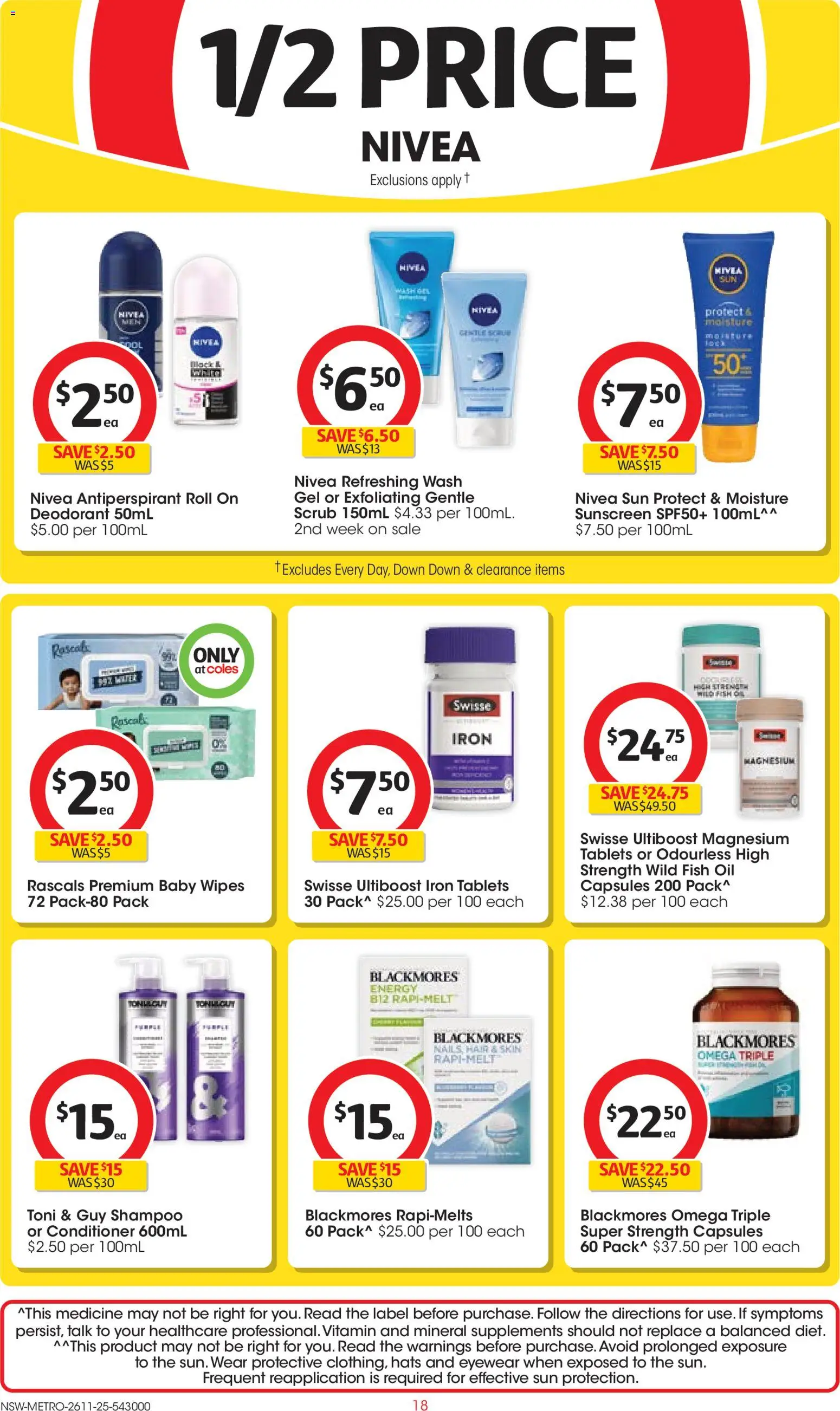 Coles catalogue - valid from 26.11.2025 | Page: 18 | Products: Conditioner, Oil, Iron, Tablets