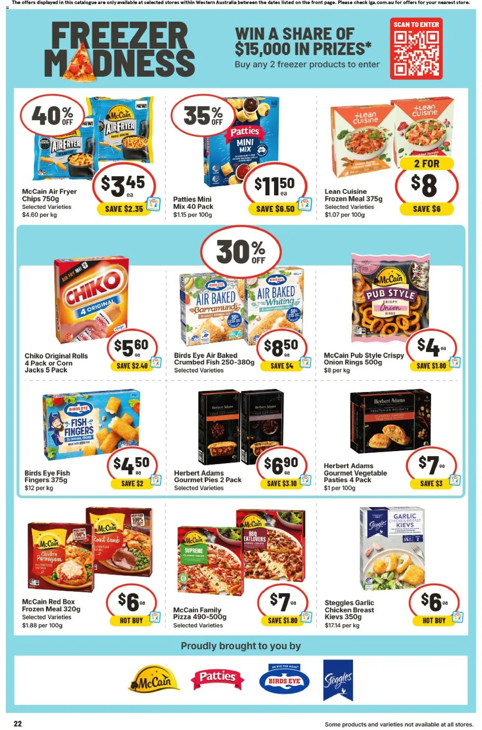 IGA catalogue - valid from 28.01.2026 | Page: 22 | Products: Chicken, Fish, Chips, Pies