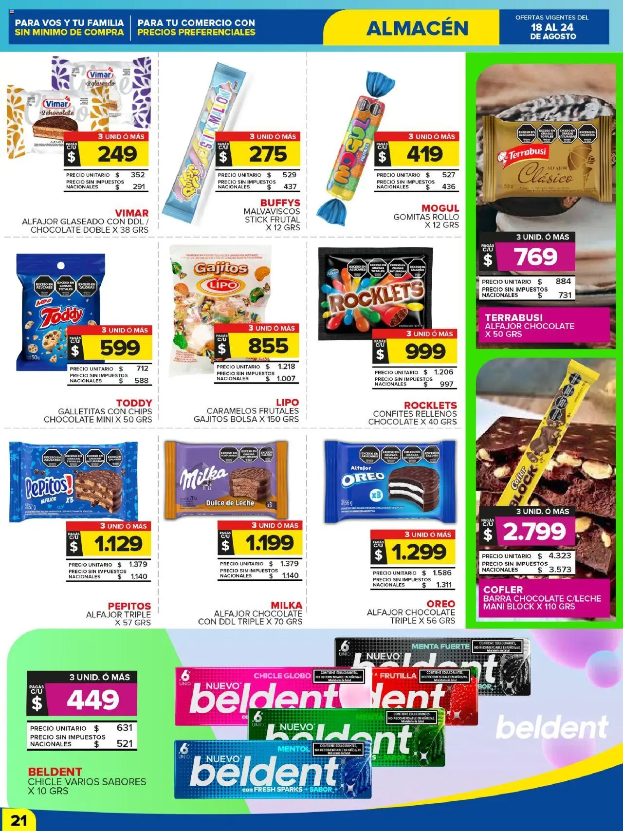 Carrefour Maxi catálogo - CABA │ válido desde el 18.08.2025 | Página: 21 | Productos: Bolsa, Galletitas, Mani, Chocolate