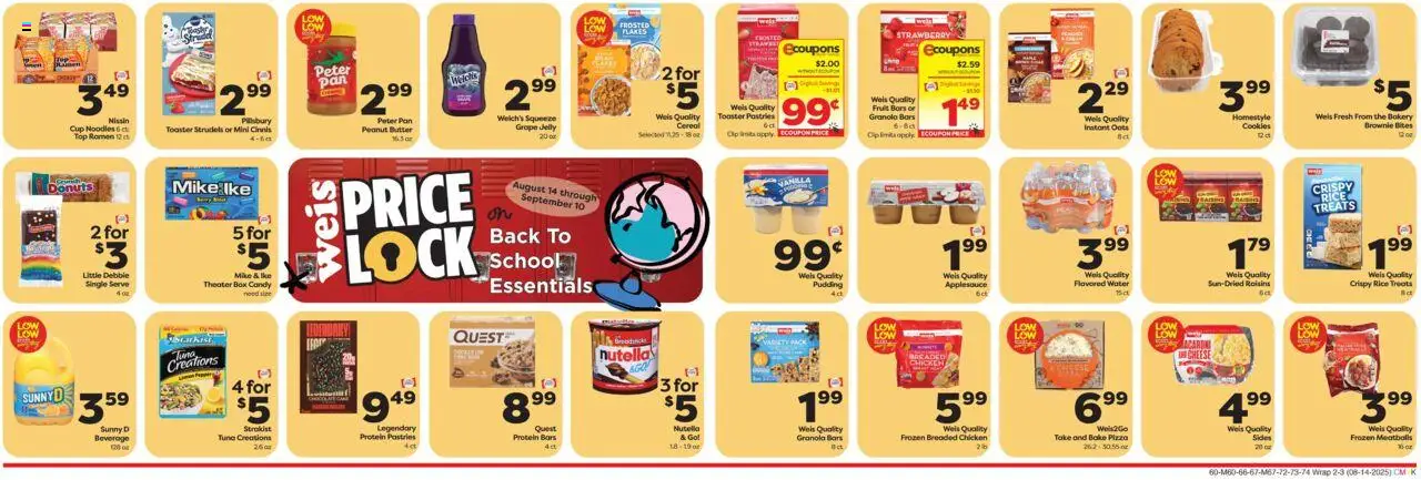 Weis Weekly Circular - DE - valid from 14.08.2025 | Page: 3 | Products: Bakery, Box, Rice, Raisins