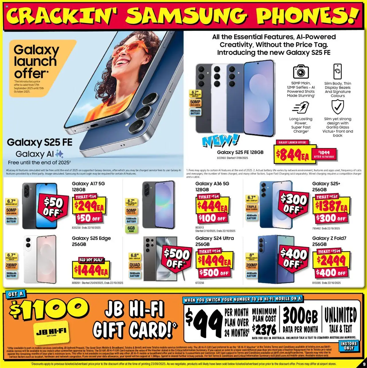 JB Hi-Fi catalogue - valid from 09.10.2025 | Page: 9 | Products: Battery, Charger, Camera, Mobile