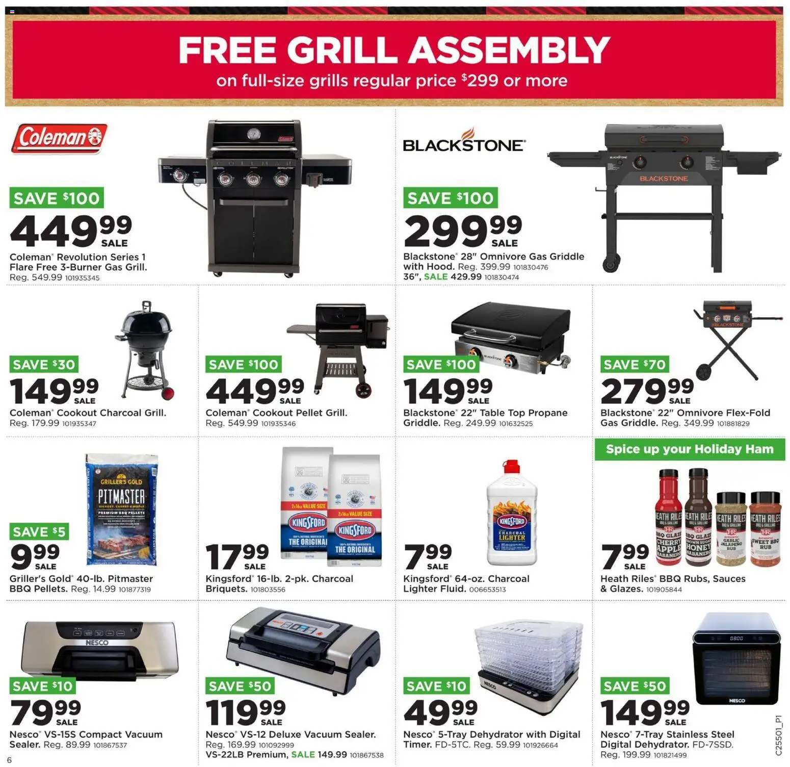 Mills Fleet Farm Weekly Ad - valid from 11.12.2025 | Page: 10 | Products: Table, Griddle, Ham, Garlic