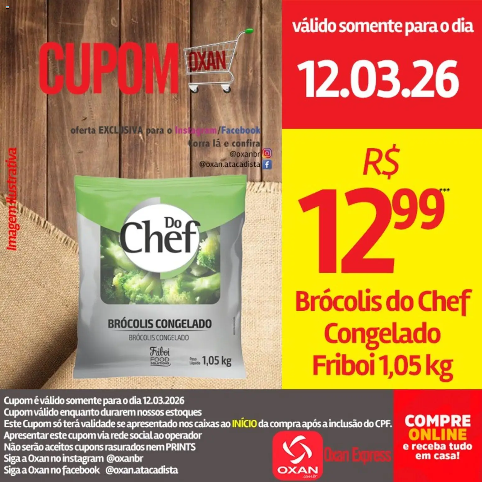 Oxan Atacadista Folheto - válido de 12.03.2026 | Página: 10 | Produtos: Brócolis