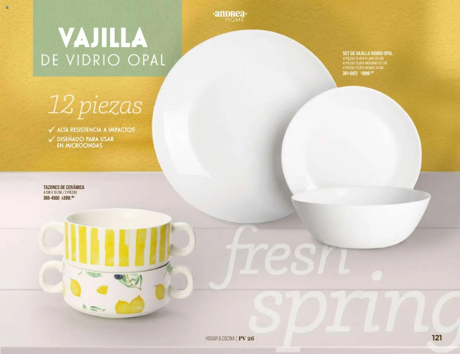 Nuevas ofertas de Andrea válidas en toda la República Mexicana desde el 25.01.2026. ¡Encuentra las mejores ofertas en Andrea catálogo Home! | Página: 121 | Productos: Microondas, Cocina