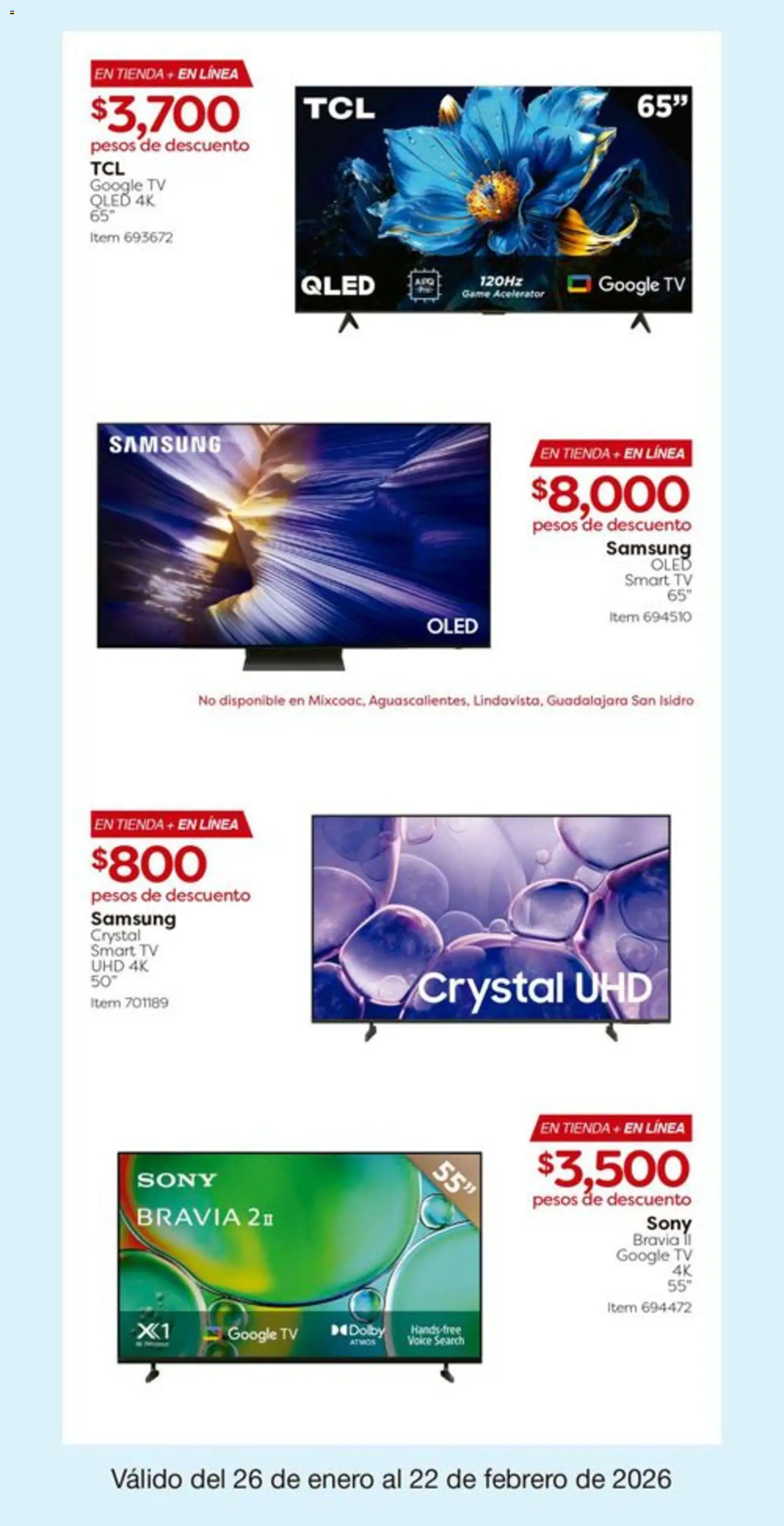 Nuevas ofertas de Costco válidas en toda la República Mexicana desde el 26.01.2026. ¡Encuentra las mejores ofertas en Costco catálogo! | Página: 4