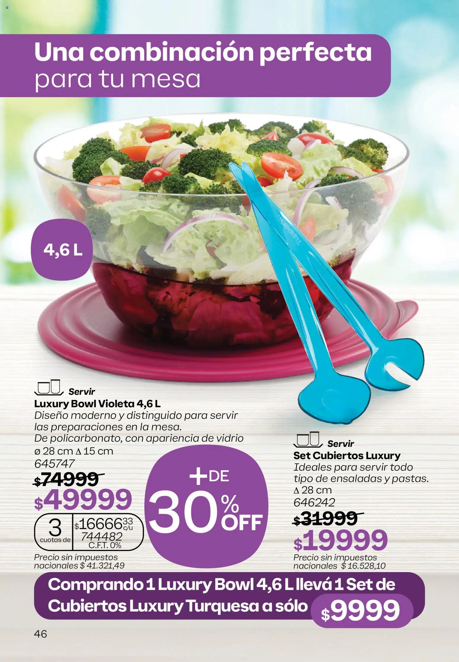Tupperware Black Friday │ válido desde el 27.11.2025 | Página: 47 | Productos: Bowl, Mesa